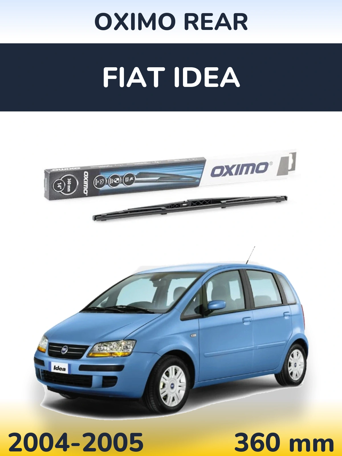 Tylna wycieraczka Oximo Rear 360 mm do Fiat Idea 2004-2005