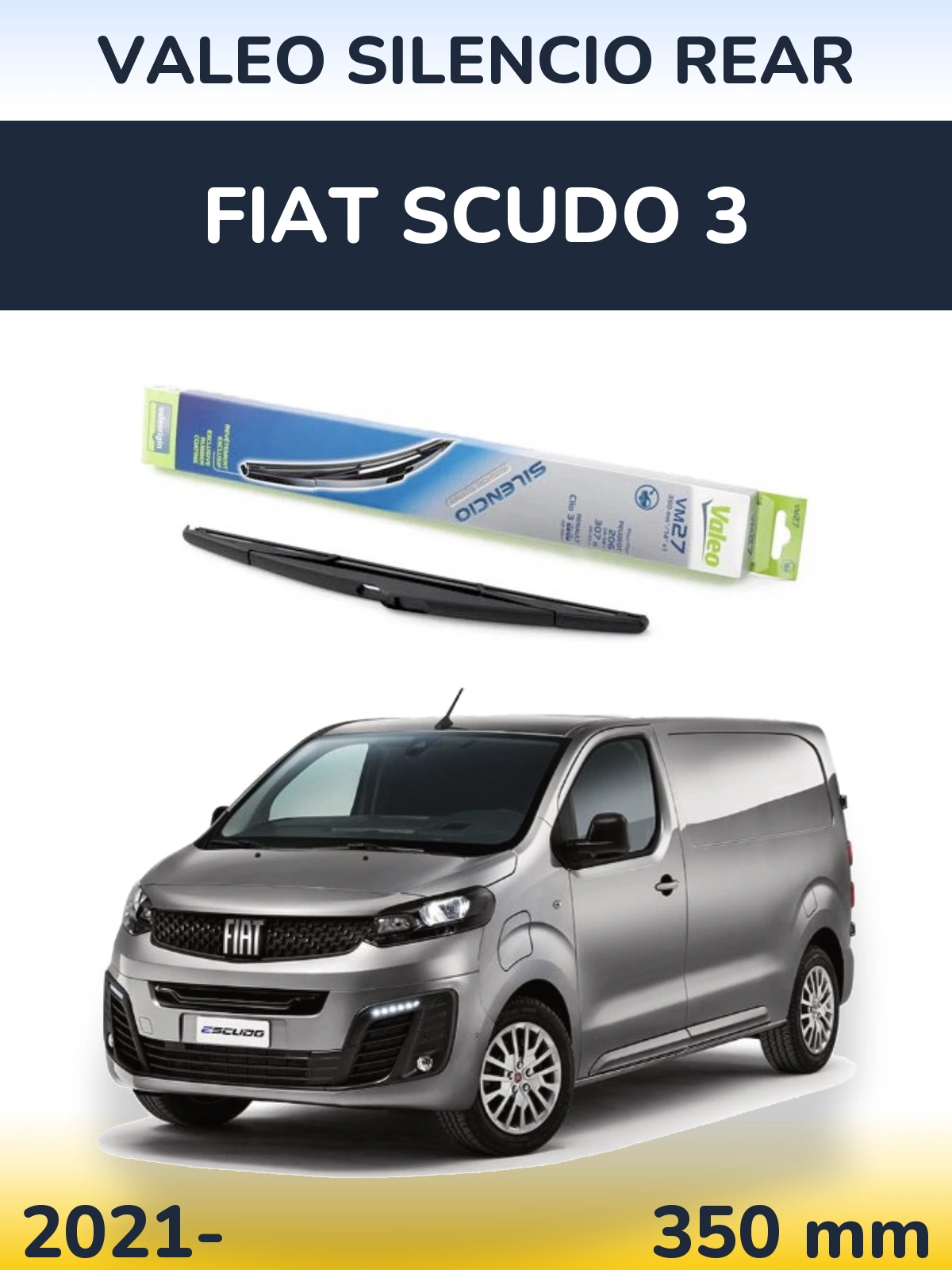 Задний дворник Valeo Silencio Rear 350 мм для Fiat Scudo 3 2021-2026
