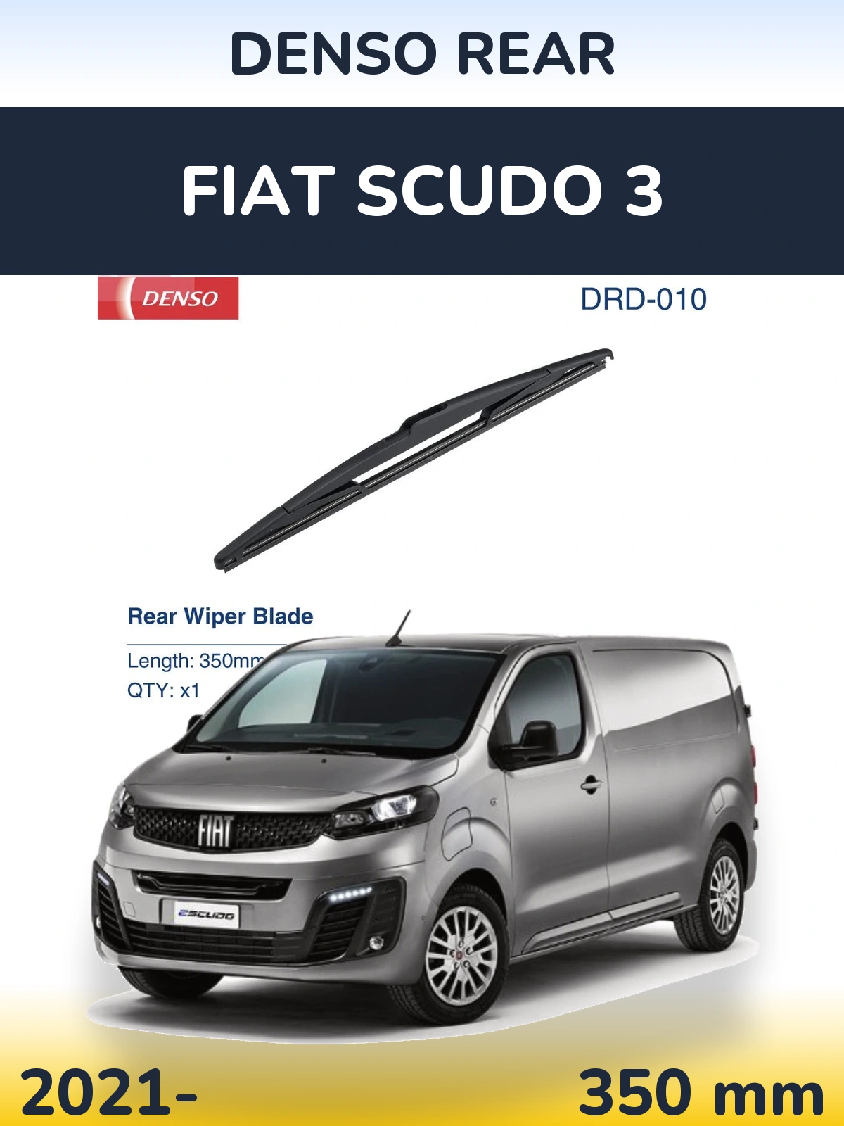 Tylna wycieraczka Denso Rear 350 mm do Fiat Scudo 3 2021-2026