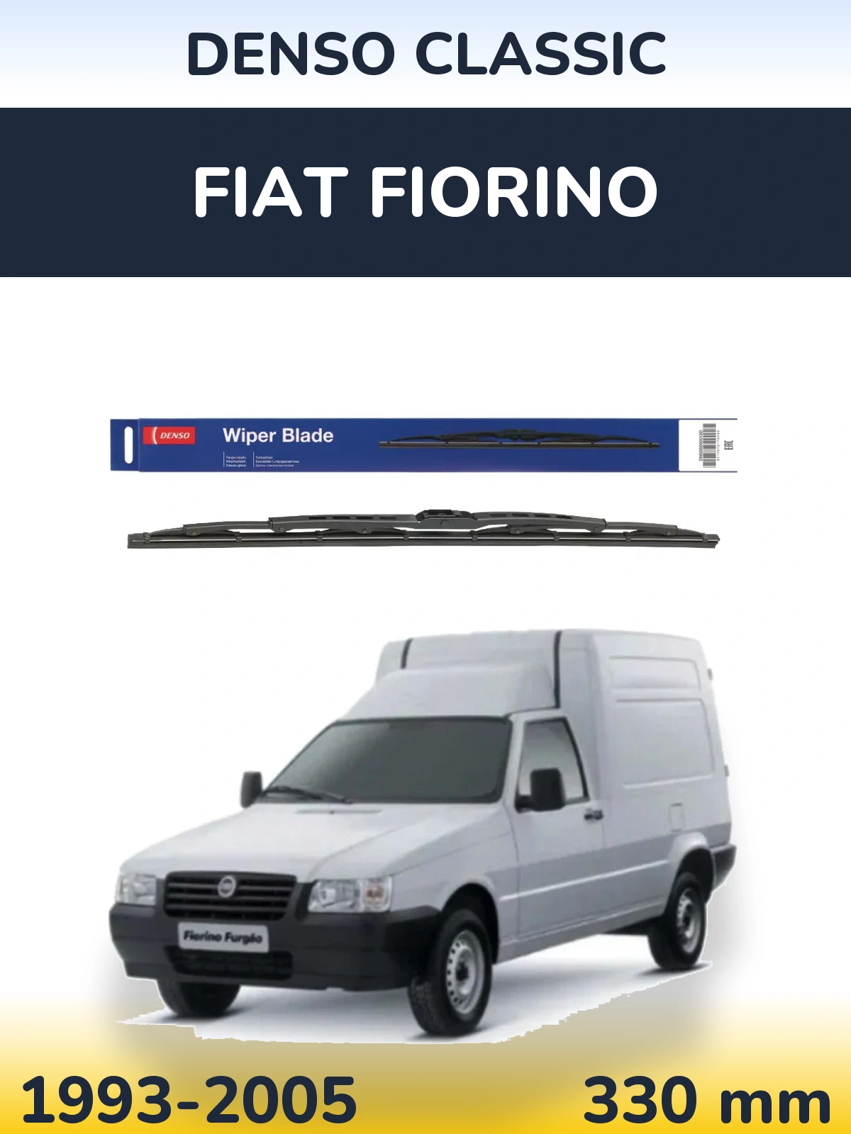 Rear wiper blade Denso Classic 330 мм for Fiat Fiorino 1993-2005