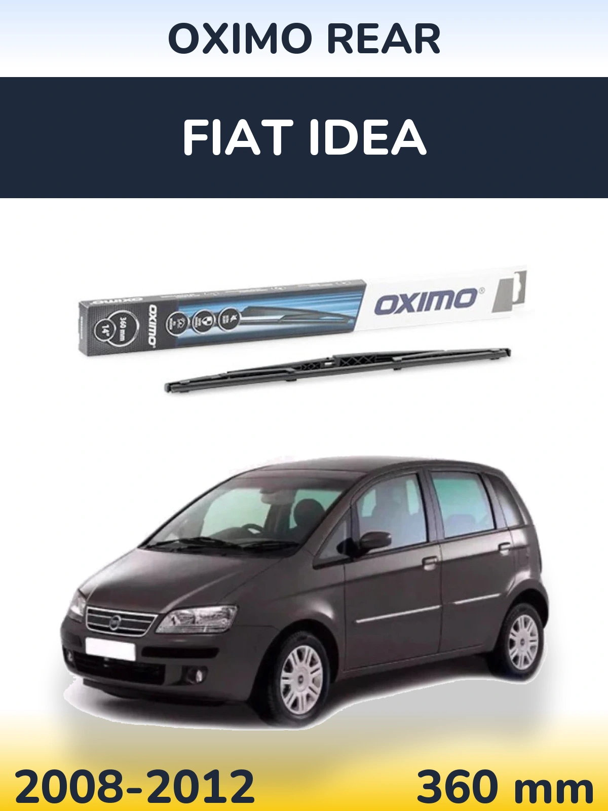 Задня щітка Oximo Rear 360 мм для Fiat Idea 2008-2012