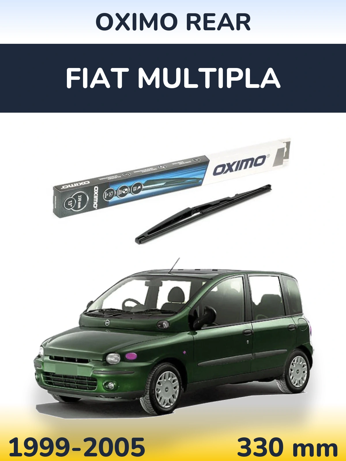 Rear wiper blade Oximo Rear 330 мм for Fiat Multipla 1999-2005