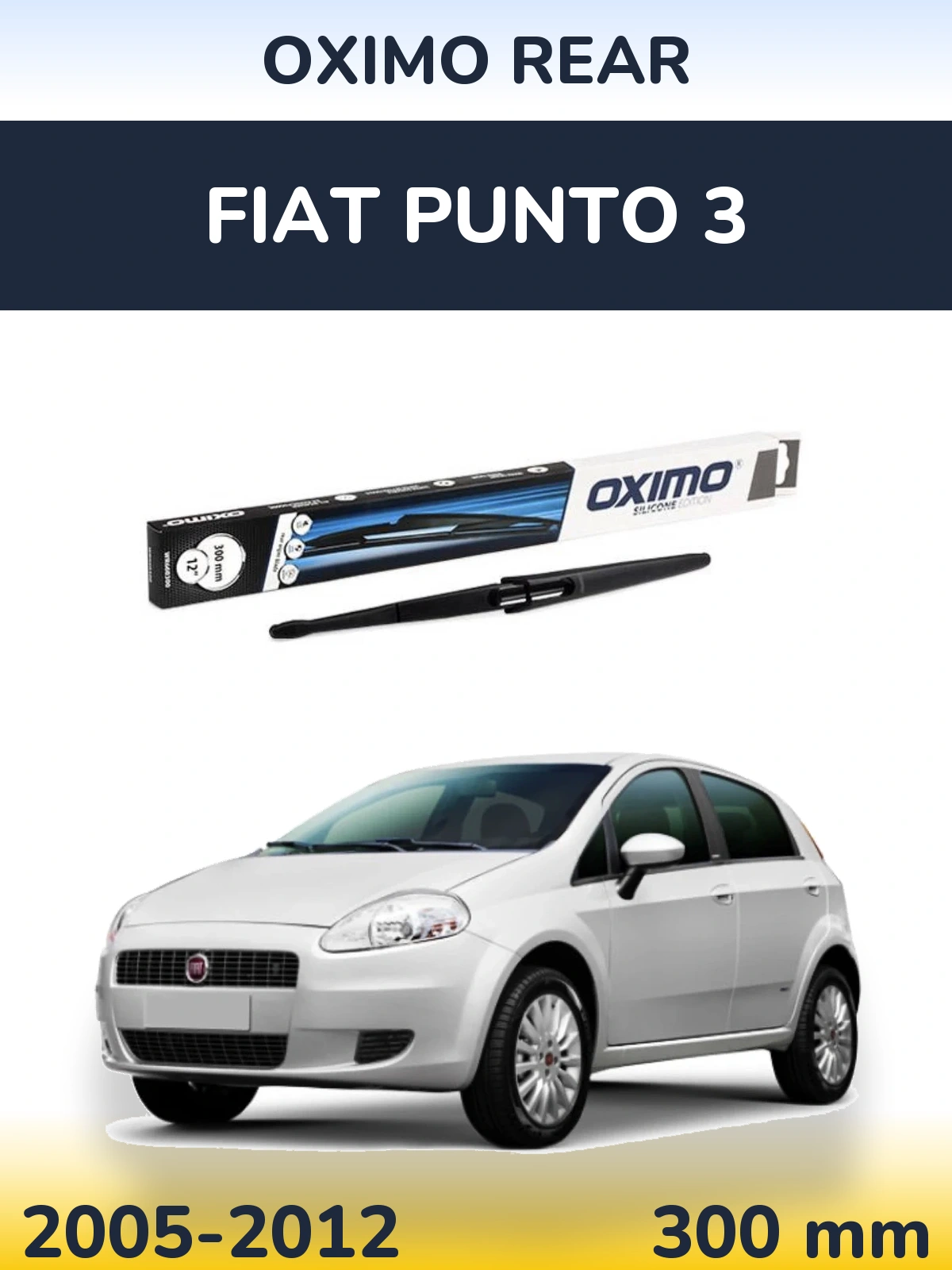 Rear wiper blade Oximo Rear 300 мм for Fiat Punto 3 2005-2012