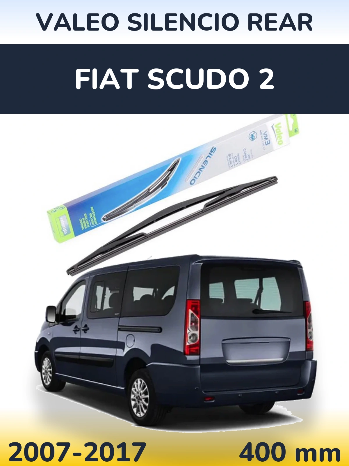 Tylna wycieraczka Valeo Silencio Rear 400 mm do Fiat Scudo 2 2007-2017