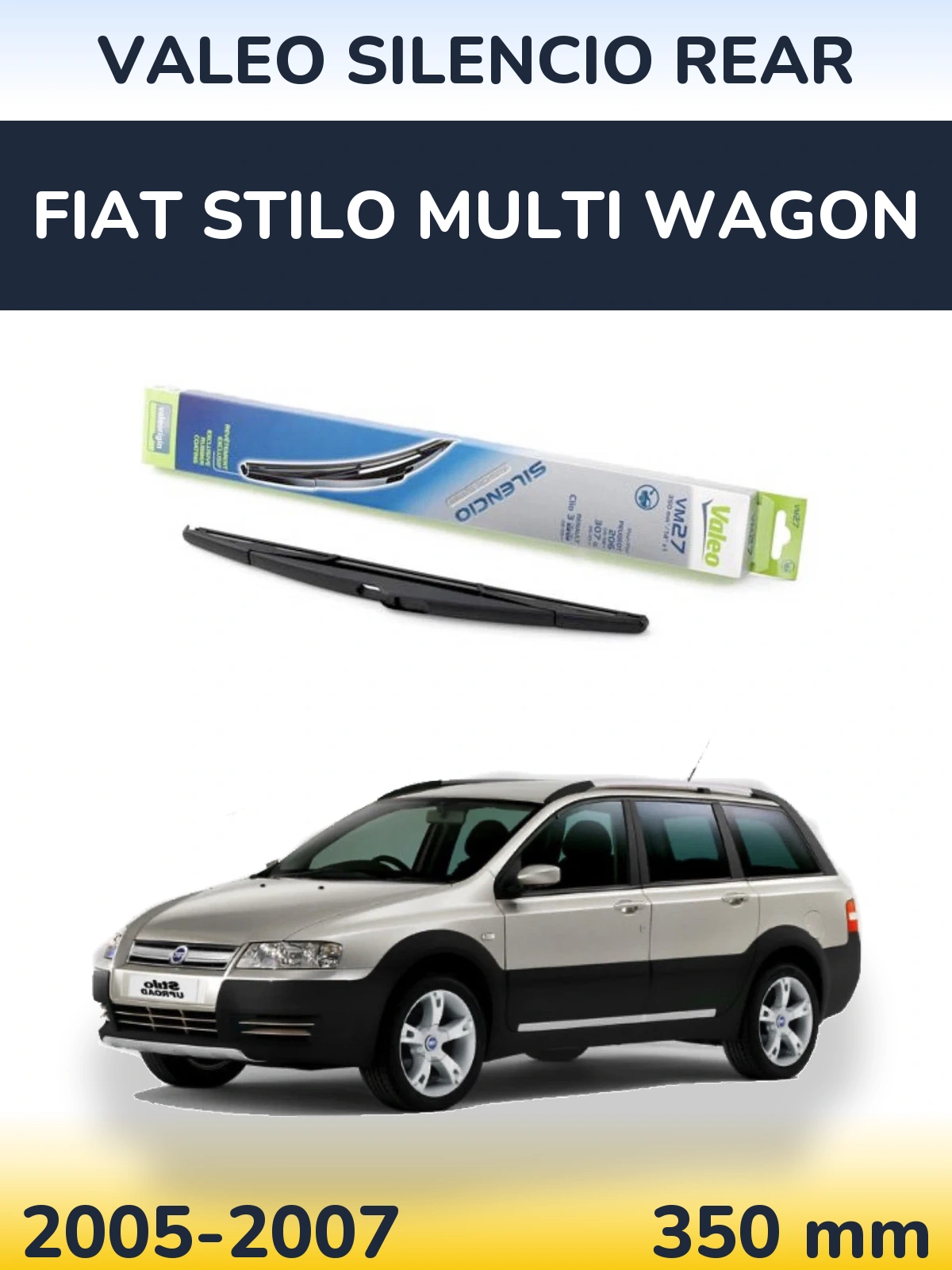 Задний дворник Valeo Silencio Rear 350 мм для Fiat Stilo Multi Wagon 2005-2007