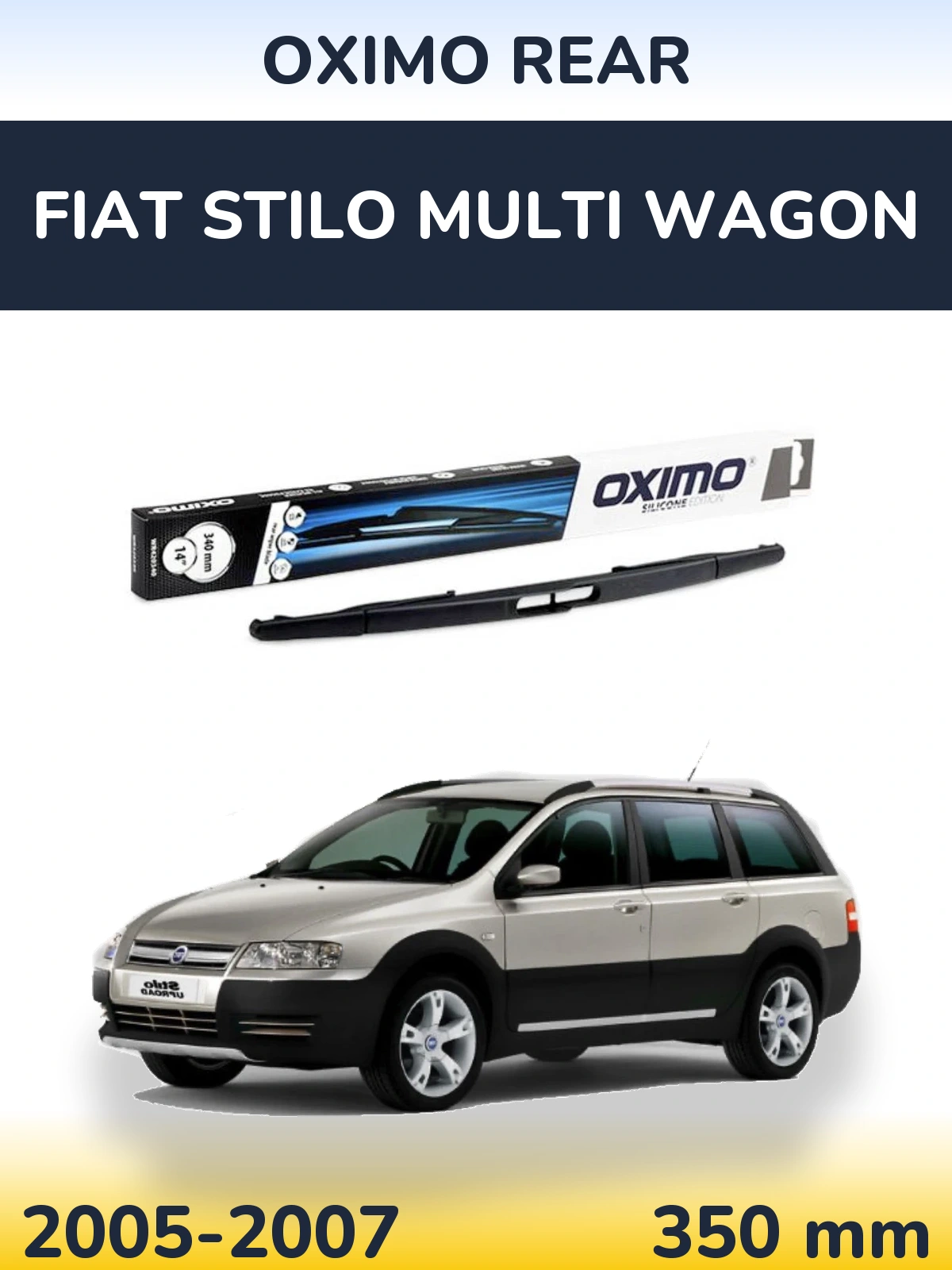 Rear wiper blade Oximo Rear 350 мм for Fiat Stilo Multi Wagon 2005-2007