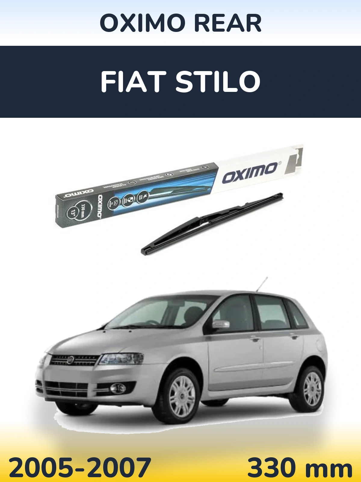 Rear wiper blade Oximo Rear 330 mm for Fiat Stilo 2005-2007