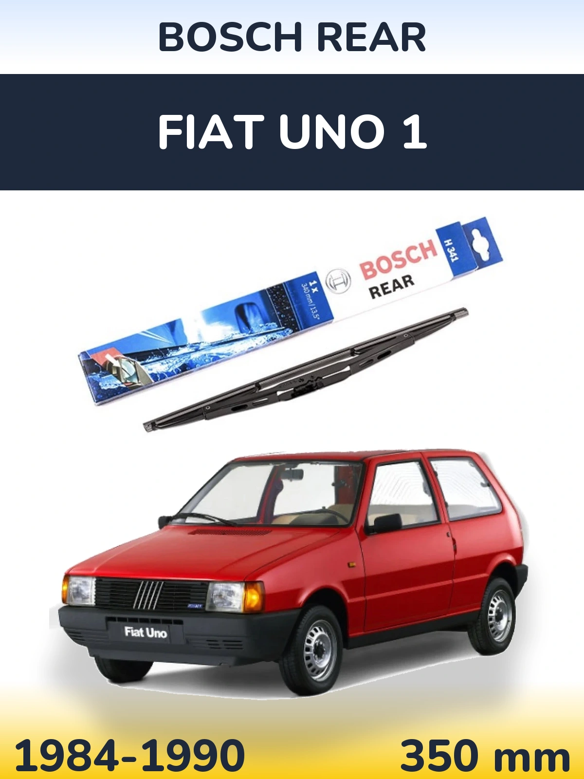 Задний дворник BOSCH Rear 340 мм для Fiat Uno 1 1984-1990