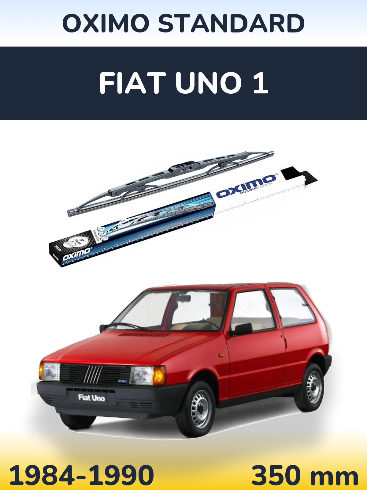 Tylna wycieraczka Oximo Standard 350 mm do Fiat Uno 1 1984-1990