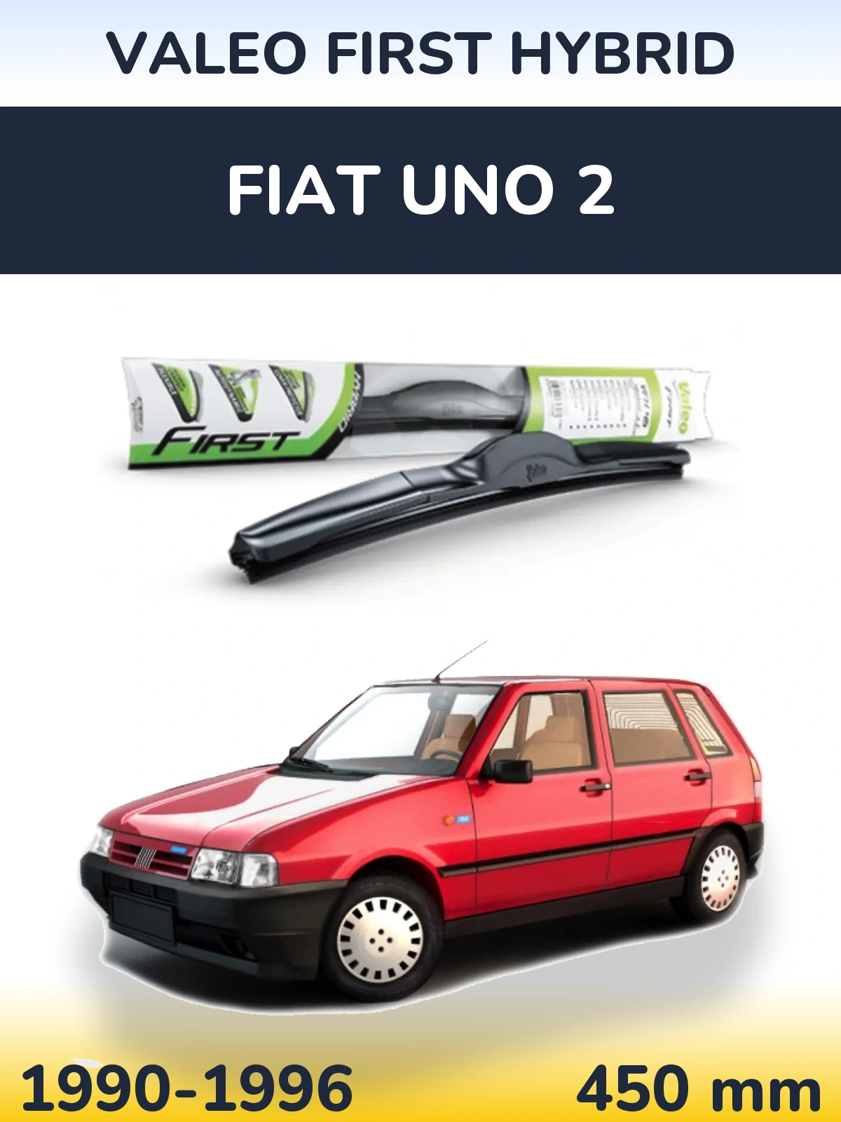 Передний дворник Valeo First Hybrid 450 мм для Fiat Uno 2 1990-1996