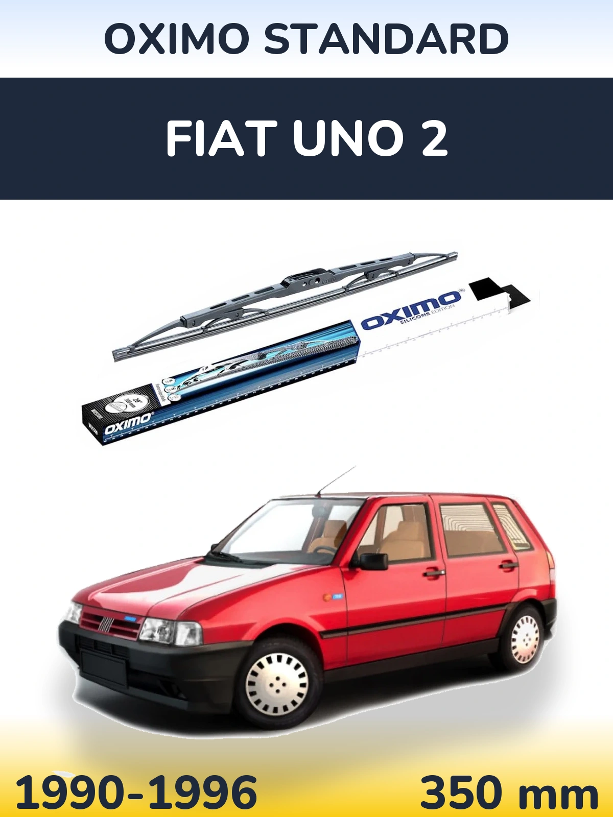 Rear wiper blade Oximo Standard 350 мм for Fiat Uno 2 1990-1996