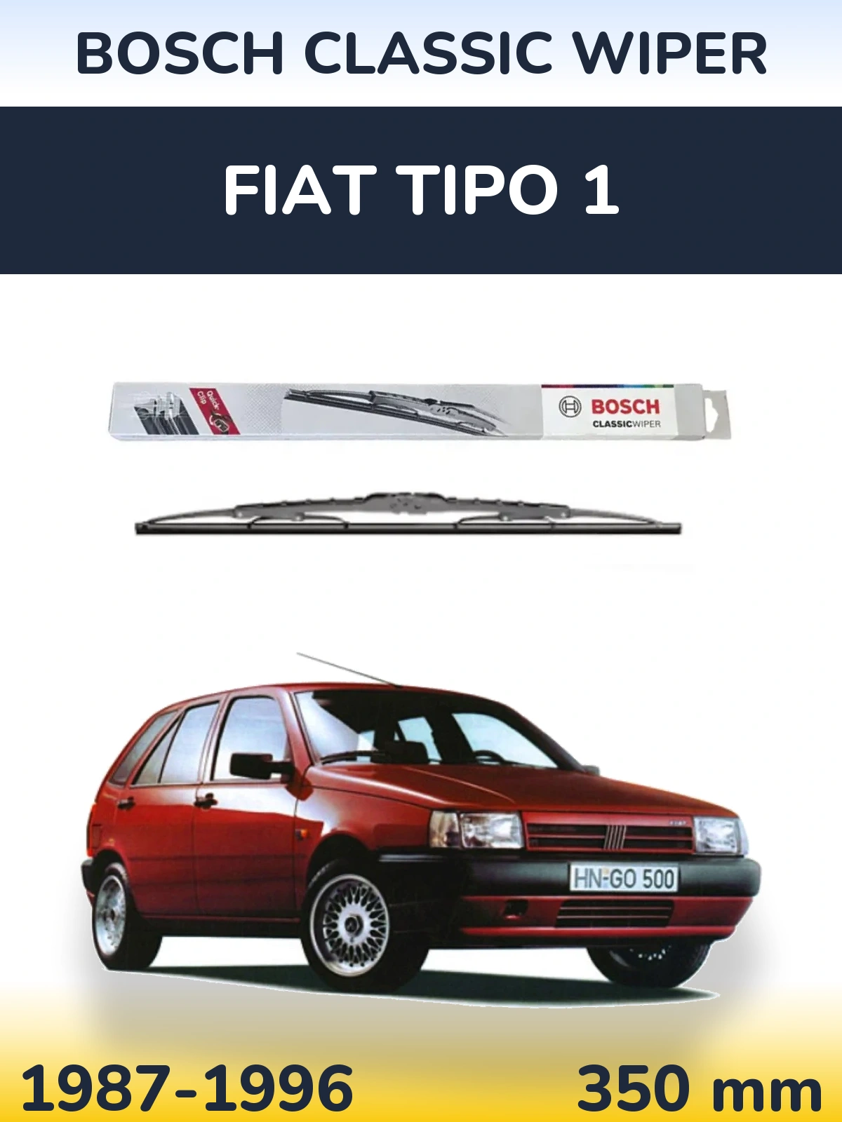 Задний дворник BOSCH Classic Wiper 340 мм для Fiat Tipo 1 1987-1996