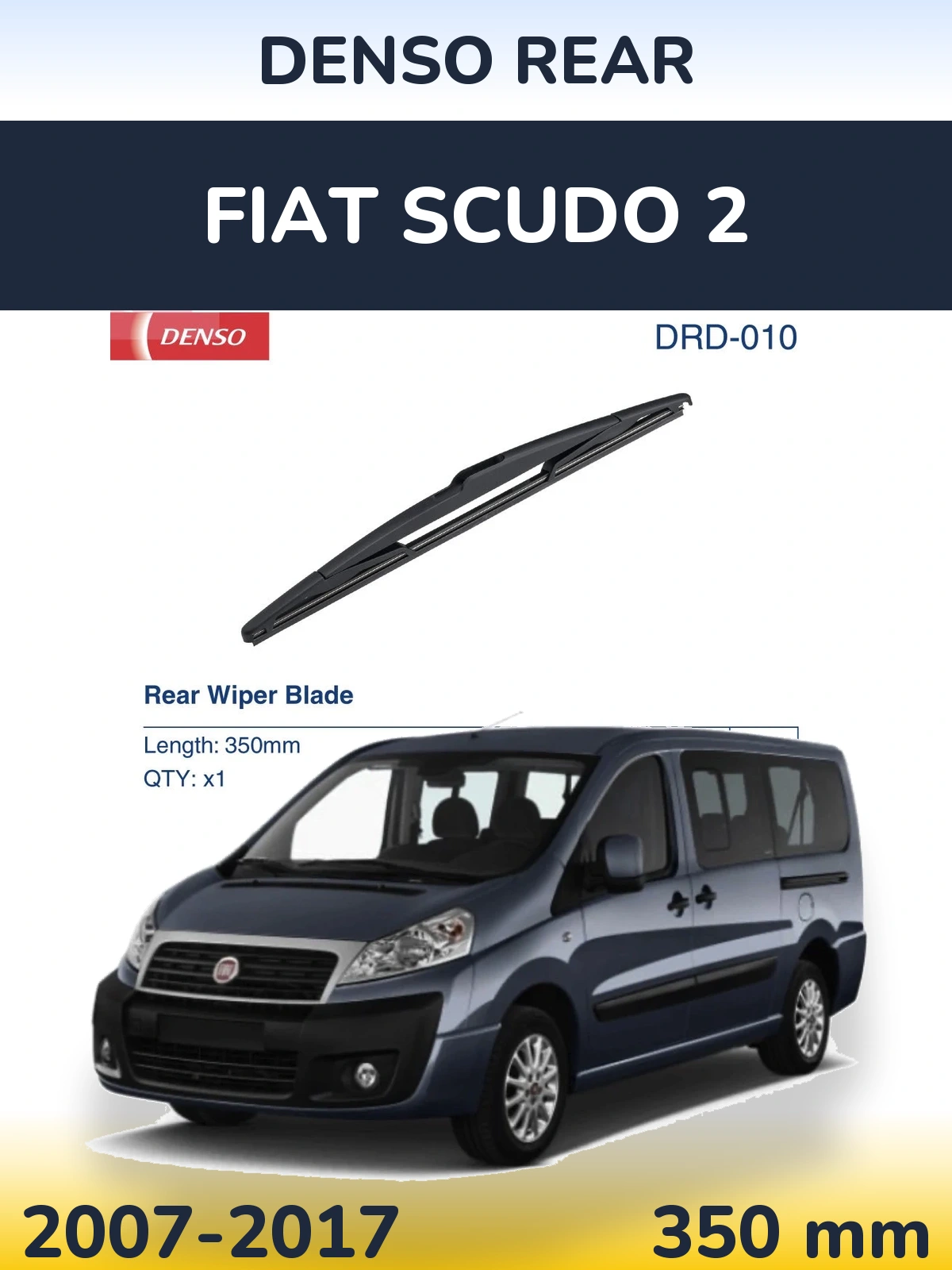 Задня щітка Denso Rear 350 мм для Fiat Scudo 2 2007-2017