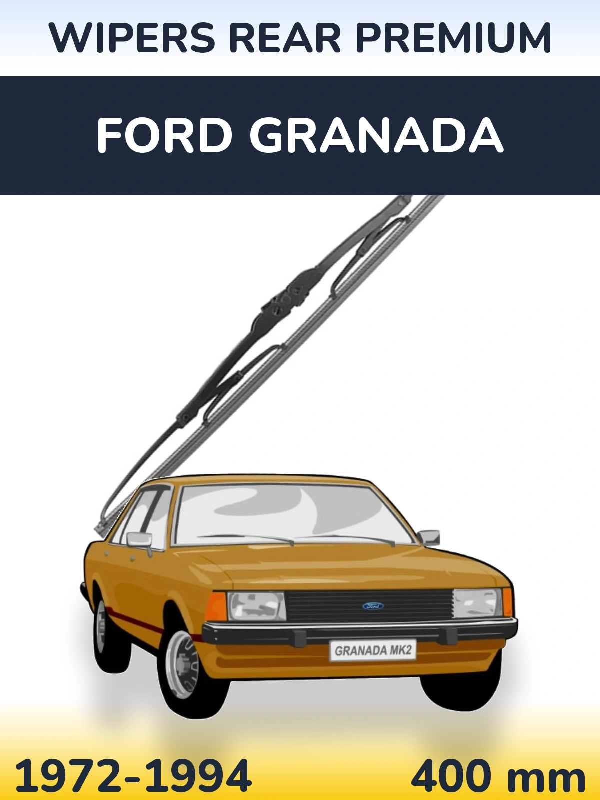 Задня щітка WIPERS REAR PREMIUM 400 мм для Ford Granada 1972-1994