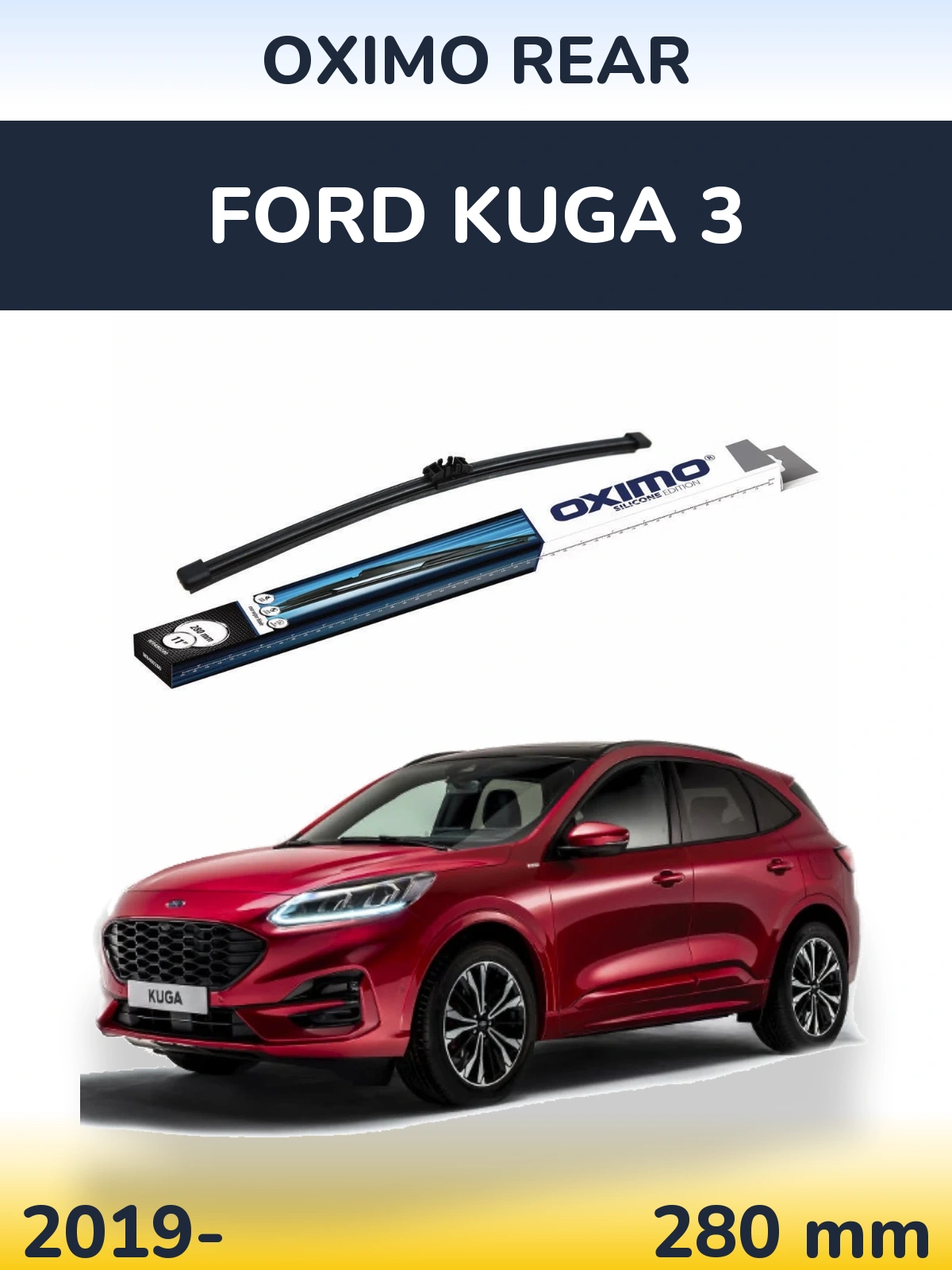 Rear wiper blade Oximo Rear 280 mm for Ford Kuga 3 2019-2026