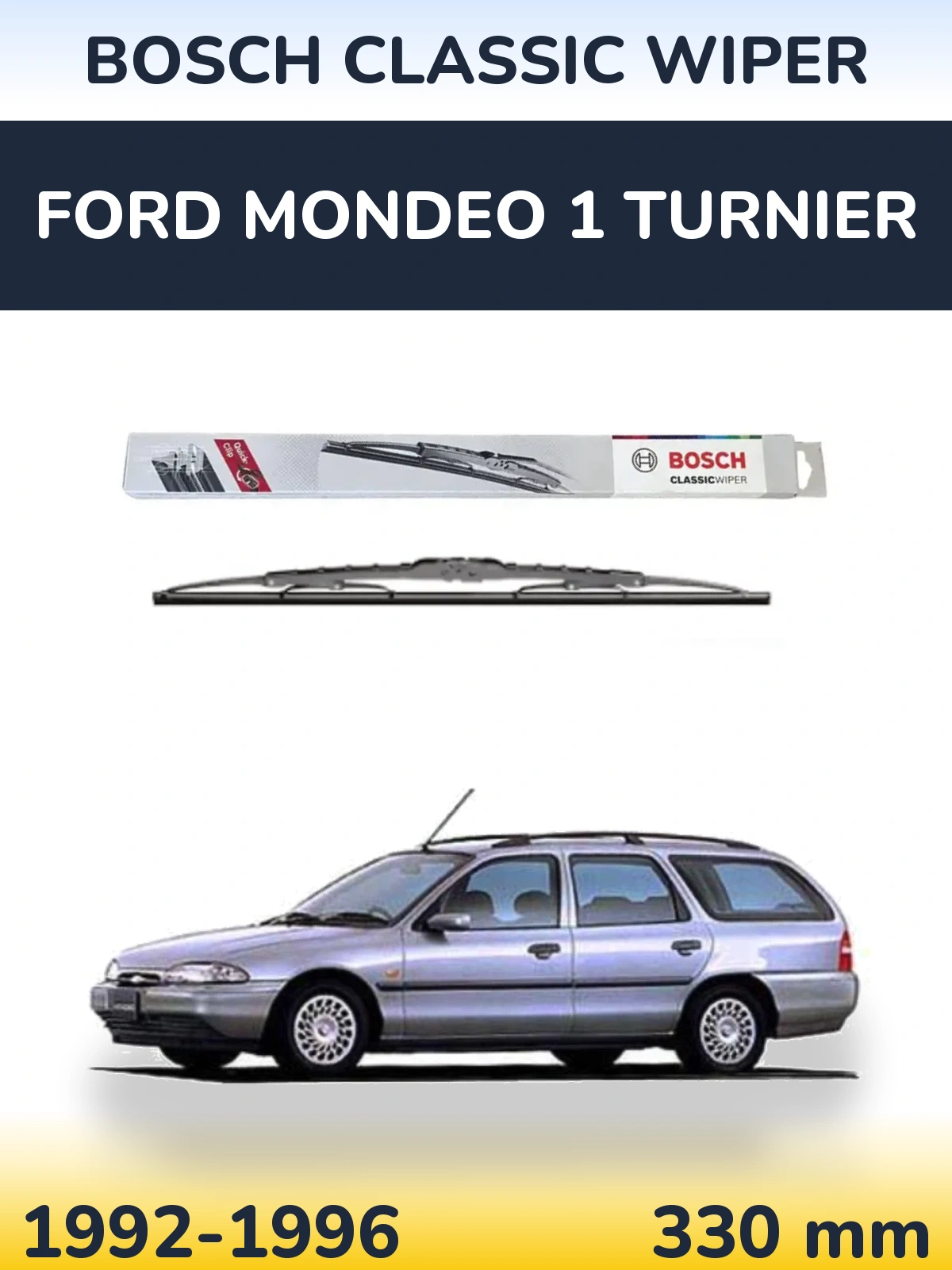 Tylna wycieraczka BOSCH Classic Wiper 340 mm do Ford Mondeo 1 Turnier 1992-1996
