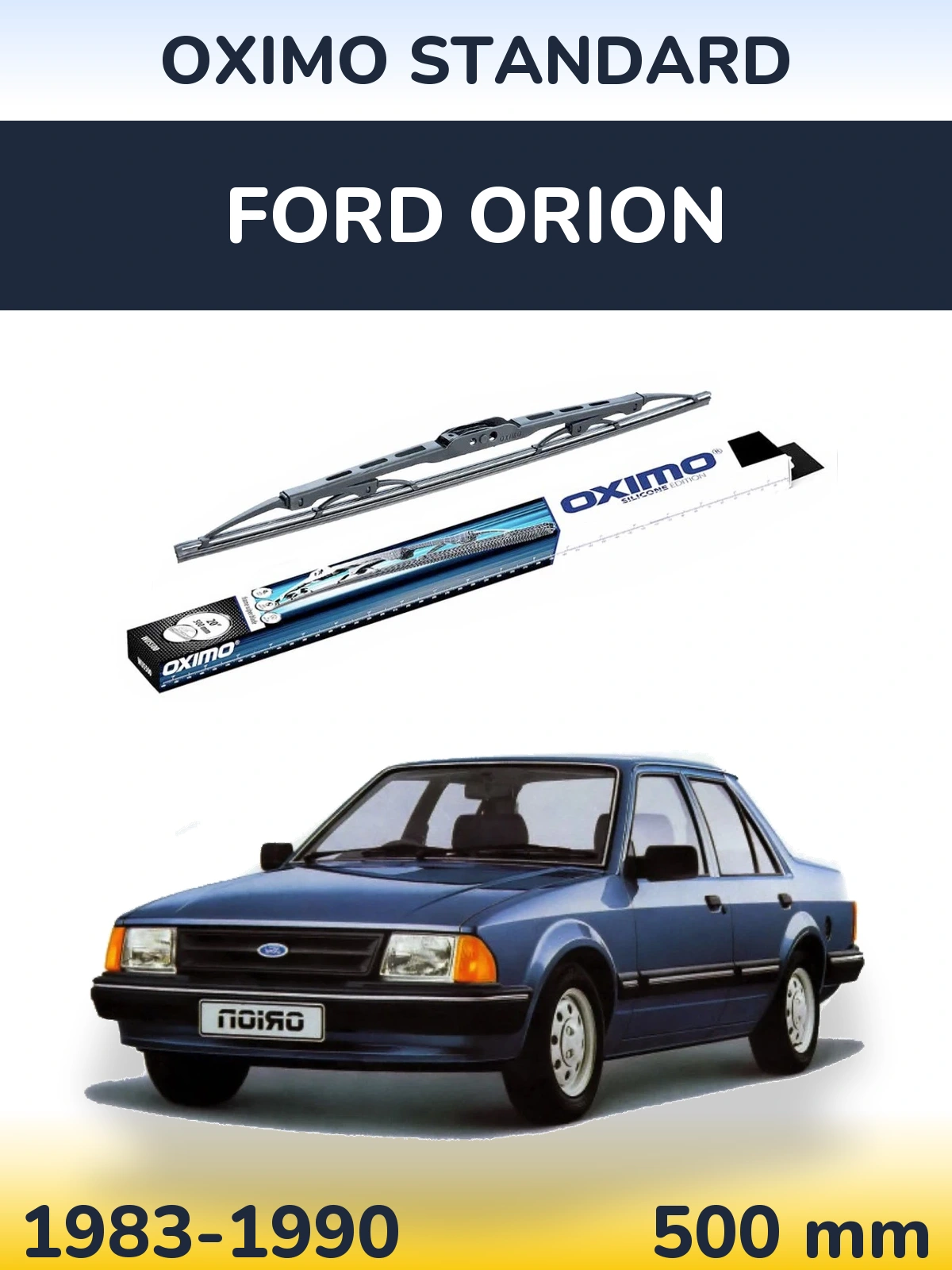 Tylna wycieraczka Oximo Standard 500 mm do Ford Orion 1983-1990