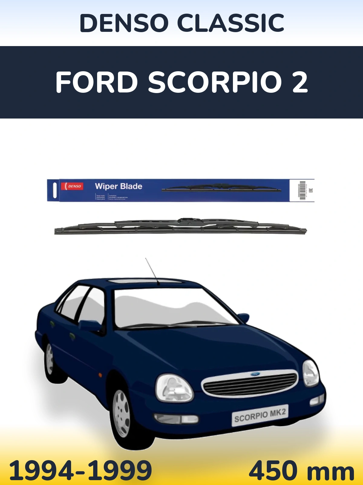 Tylna wycieraczka Denso Classic 450 mm do Ford Scorpio 2 1994-1999