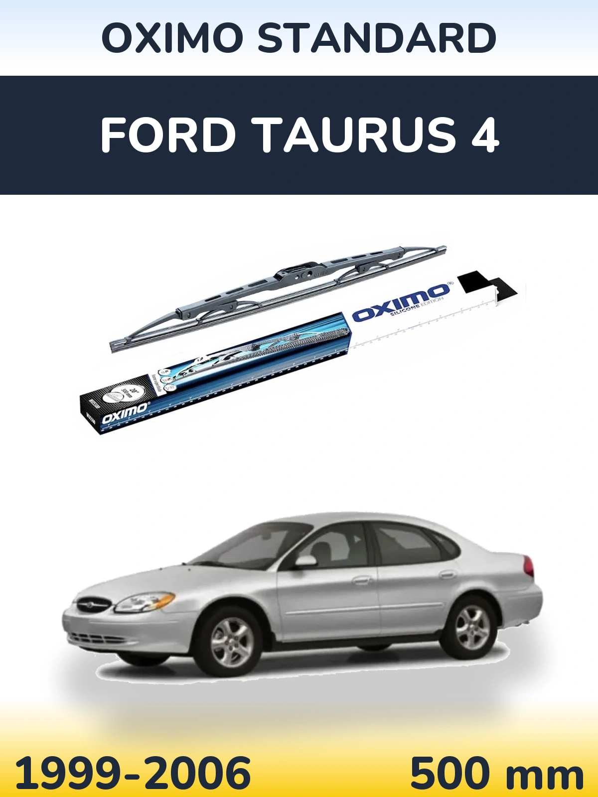 Rear wiper blade Oximo Standard 500 mm for Ford Taurus 4 1999-2006