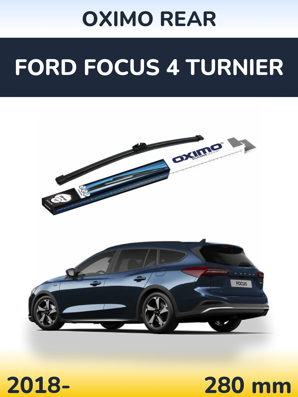 Rear wiper blade Oximo Rear 280 mm for Ford Focus 4 Turnier 2018-2026