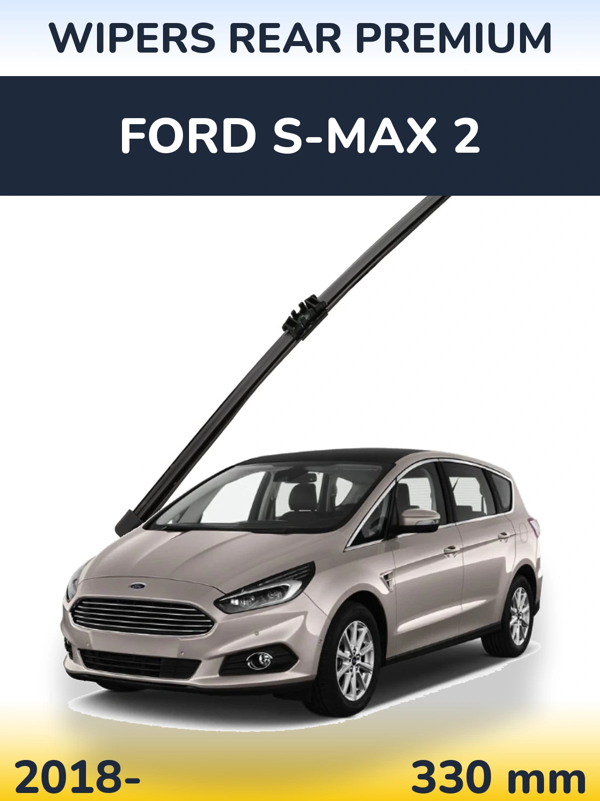 Rear wiper blade WIPERS REAR PREMIUM 330 mm for Ford S-MAX 2 2018-2026