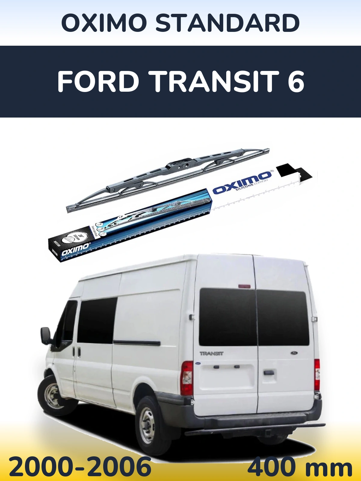 Rear wiper blade Oximo Standard 400 мм for Ford Transit 6 2000-2006