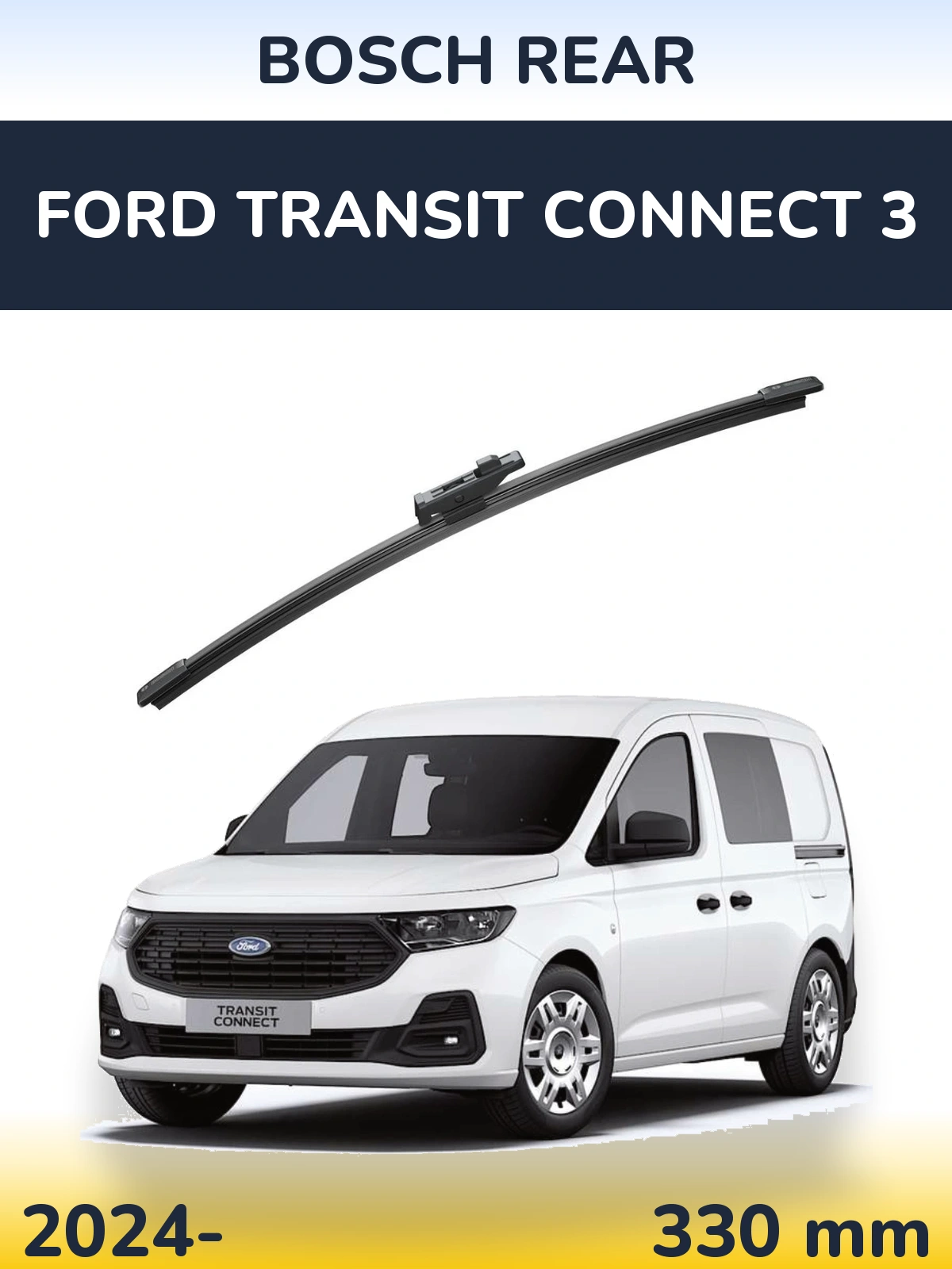 Rear wiper blade BOSCH Rear 330 мм for Ford Transit Connect 3 2024-2026