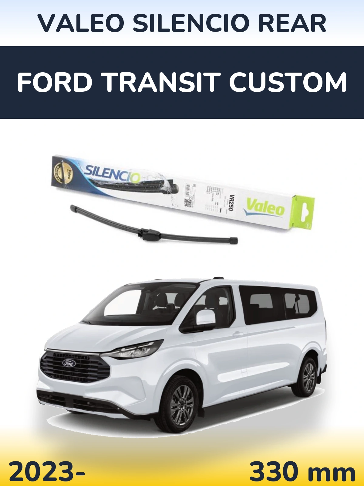 Tylna wycieraczka Valeo Silencio Rear 335 mm do Ford Transit Custom 2023-2026