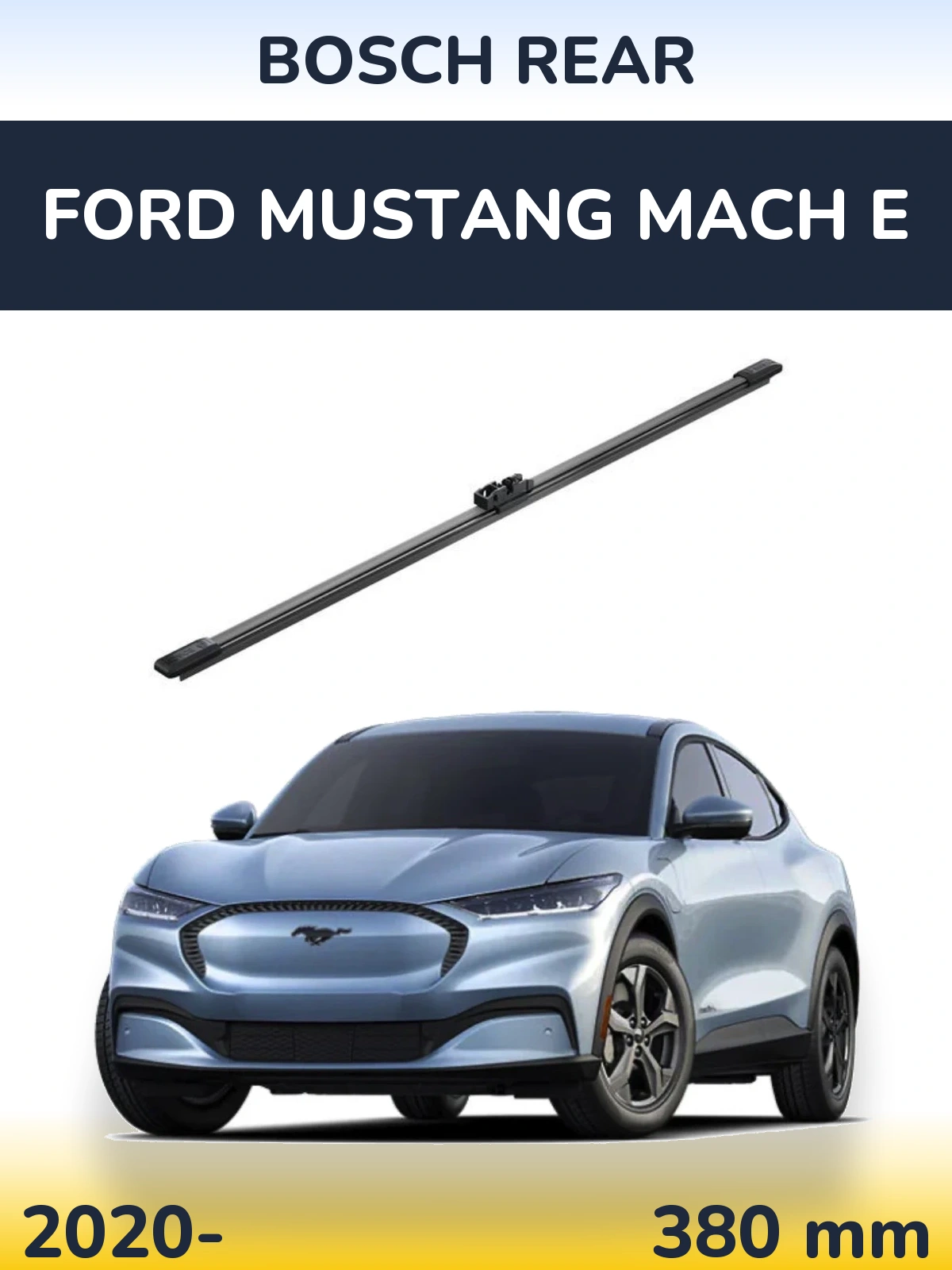 Rear wiper blade BOSCH Rear 380 мм for Ford Mustang Mach E 2020-2026