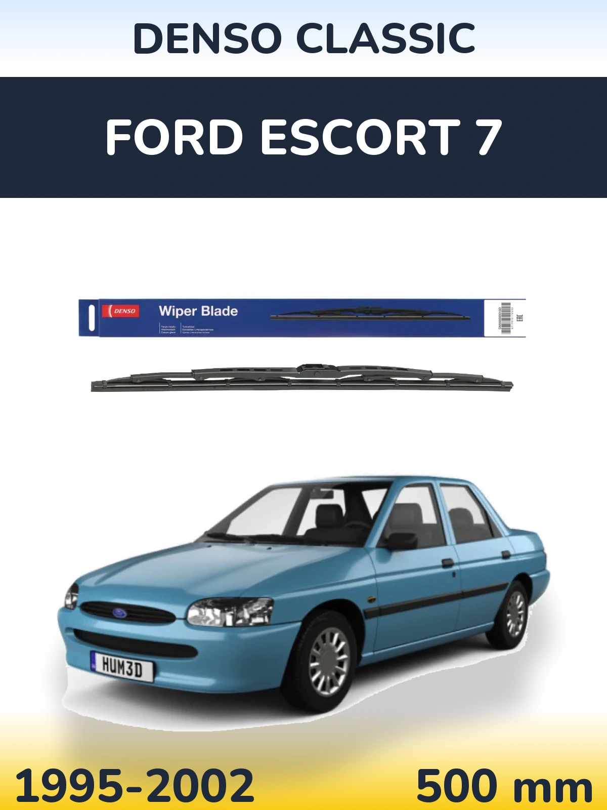 Задний дворник Denso Classic 500 мм для Ford Escort 7 1995-2002