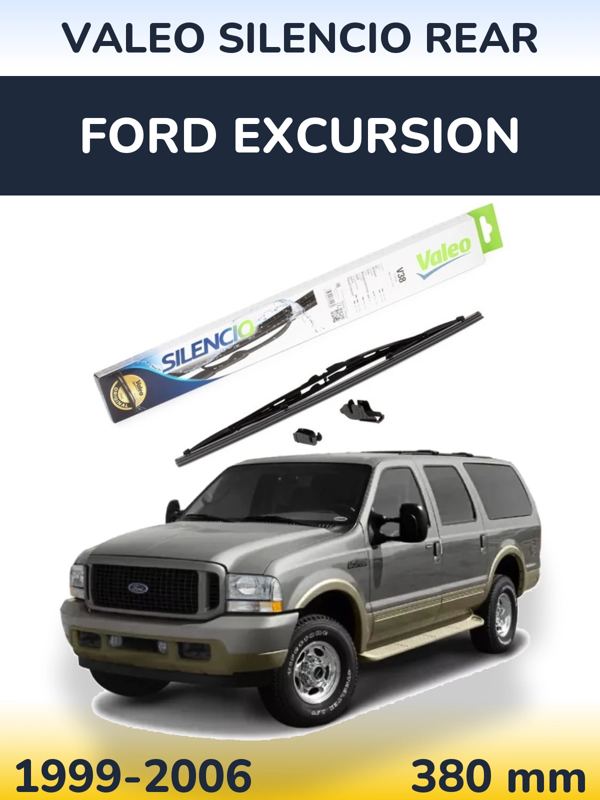 Задний дворник Valeo Silencio Rear 380 мм для Ford Excursion 1999-2006