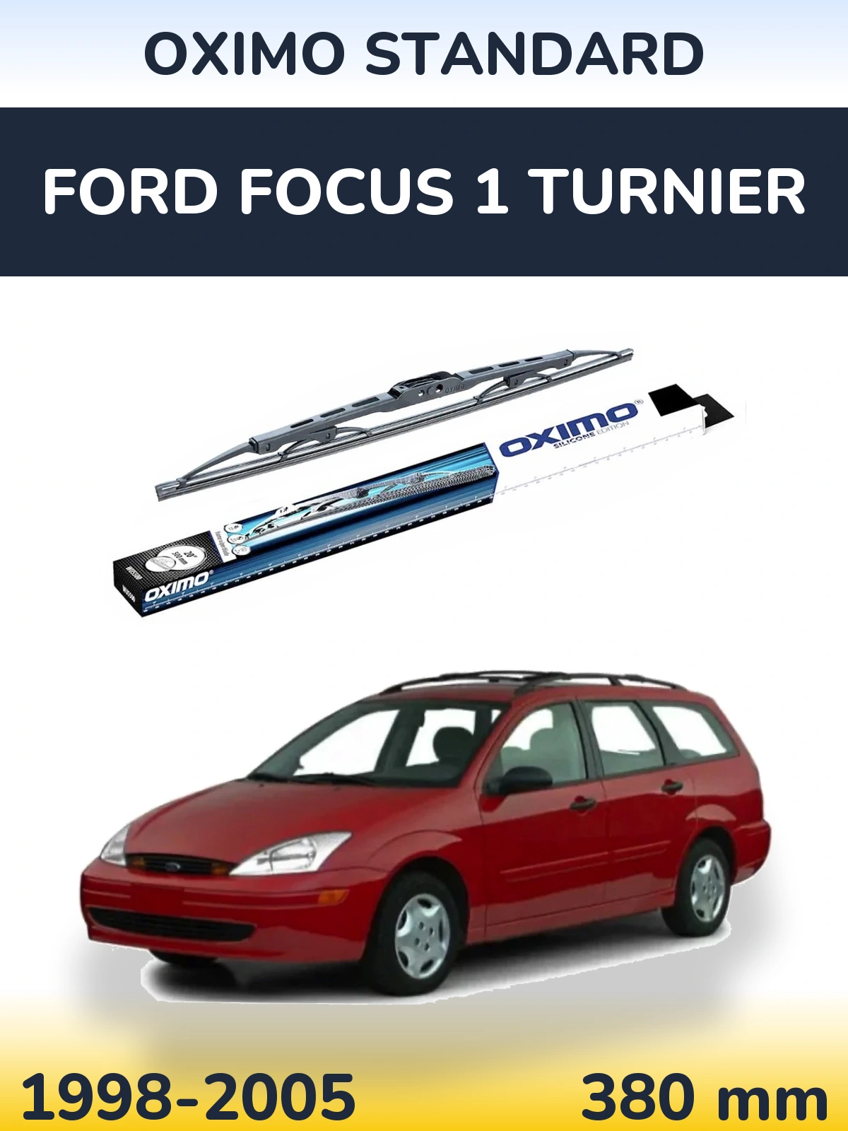 Tylna wycieraczka Oximo Standard 375 mm do Ford Focus 1 Turnier 1998-2005