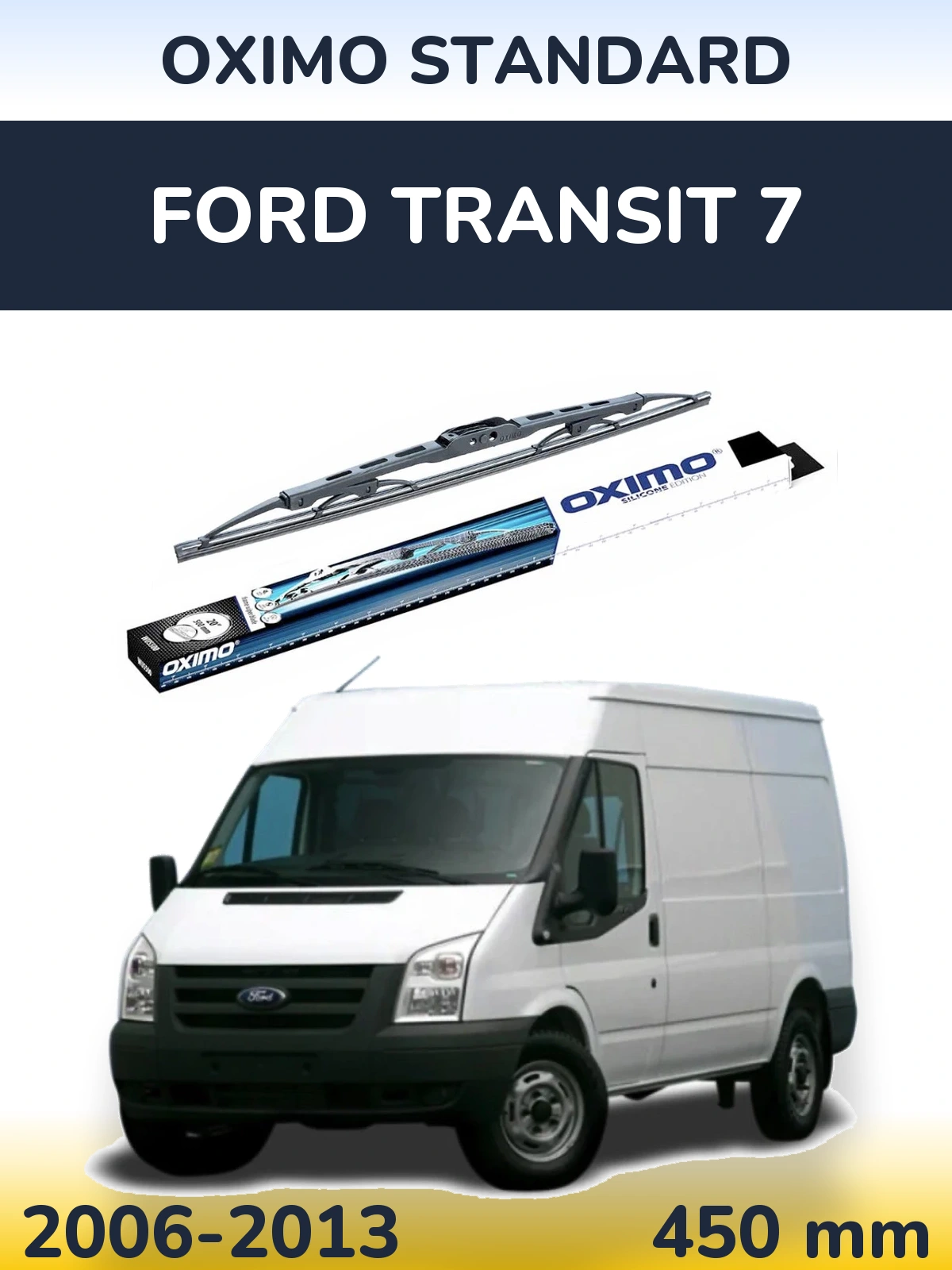 Rear wiper blade Oximo Standard 450 мм for Ford Transit 7 2006-2013