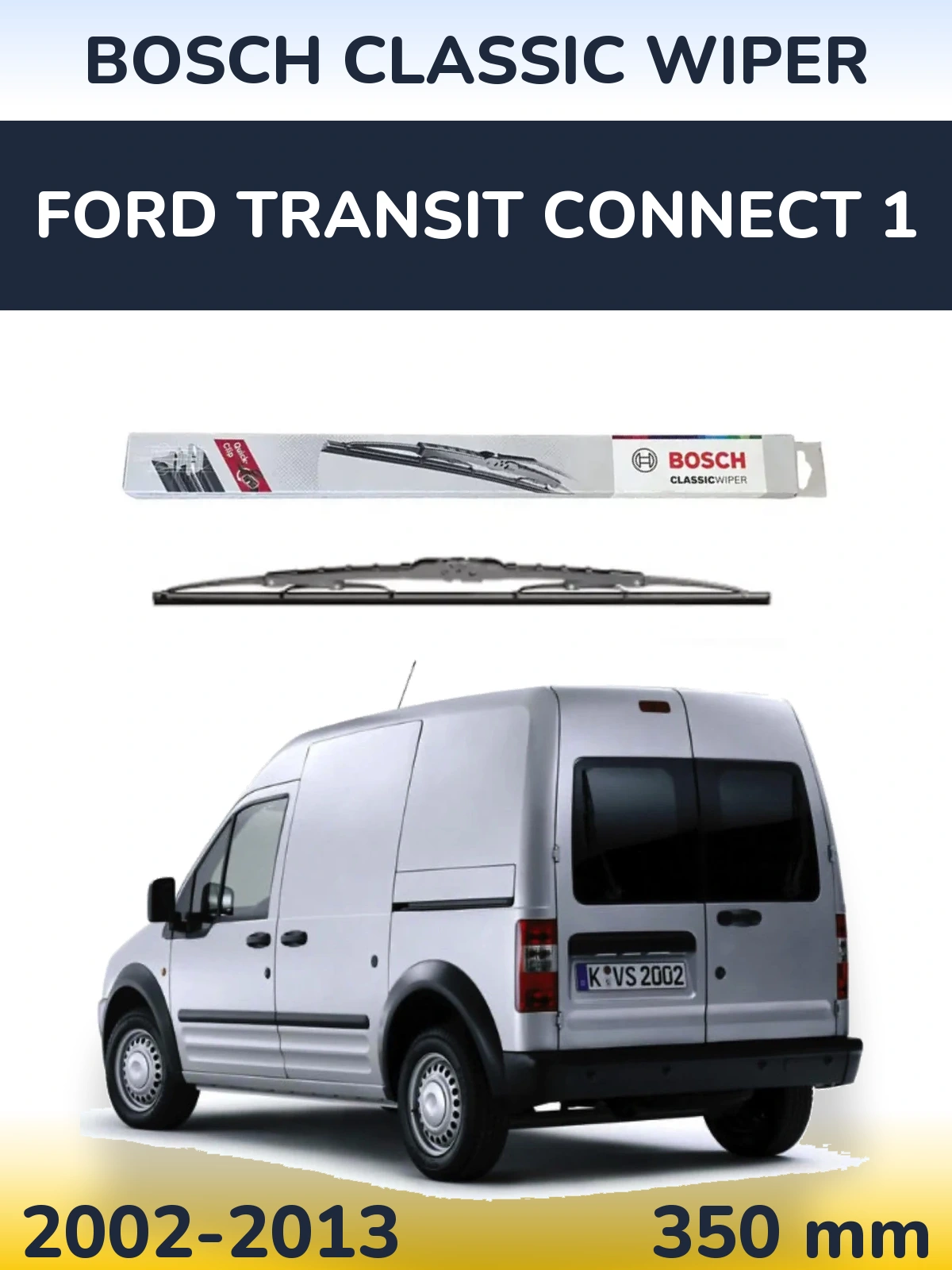 Tylna wycieraczka BOSCH Classic Wiper 340 mm do Ford Transit Connect 1 2002-2013