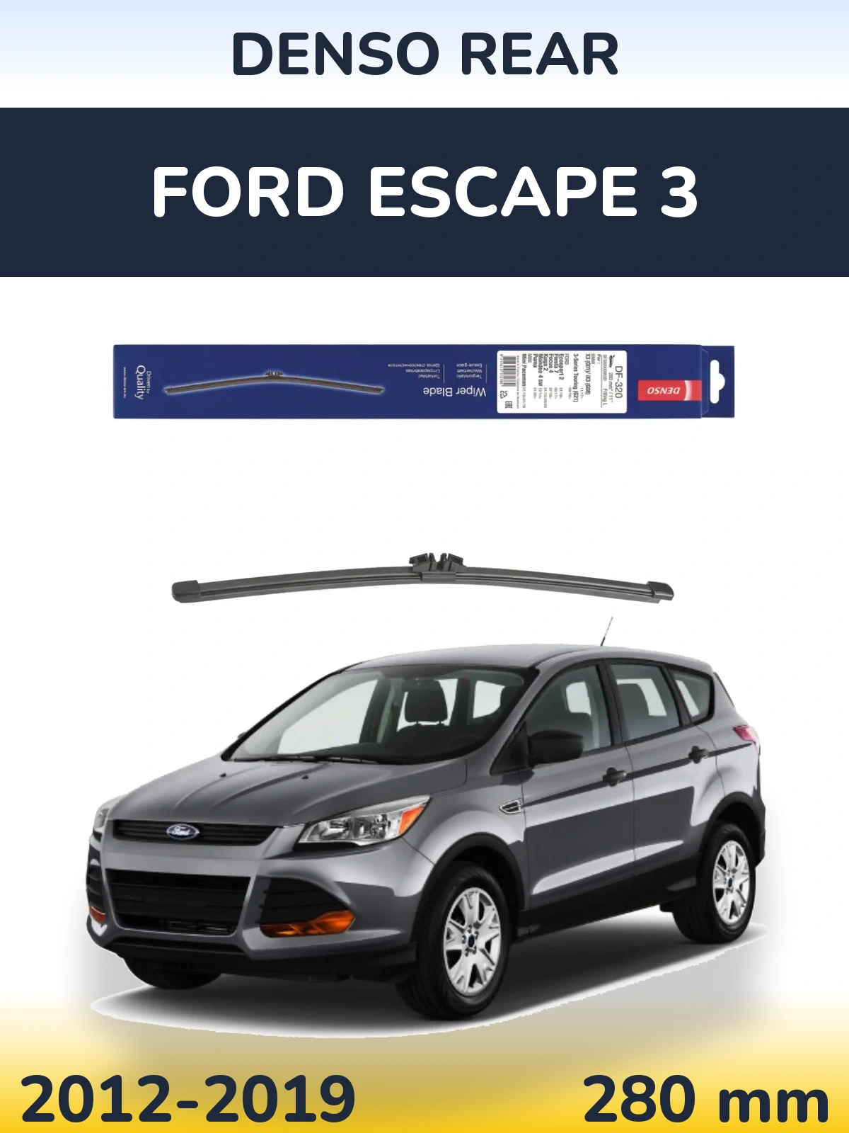 Tylna wycieraczka Denso Rear 280 mm do Ford Escape 3 2012-2019