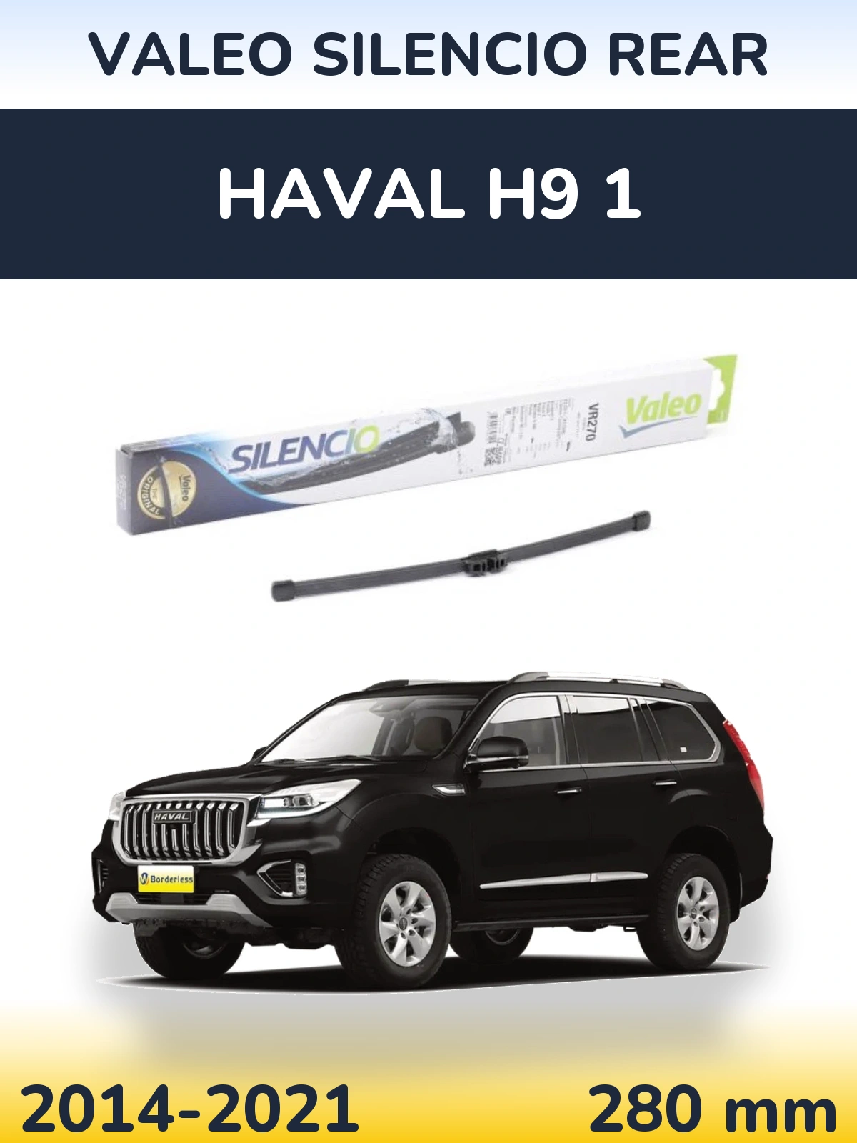 Tylna wycieraczka Valeo Silencio Rear 280 mm do Haval H9 1 2014-2021
