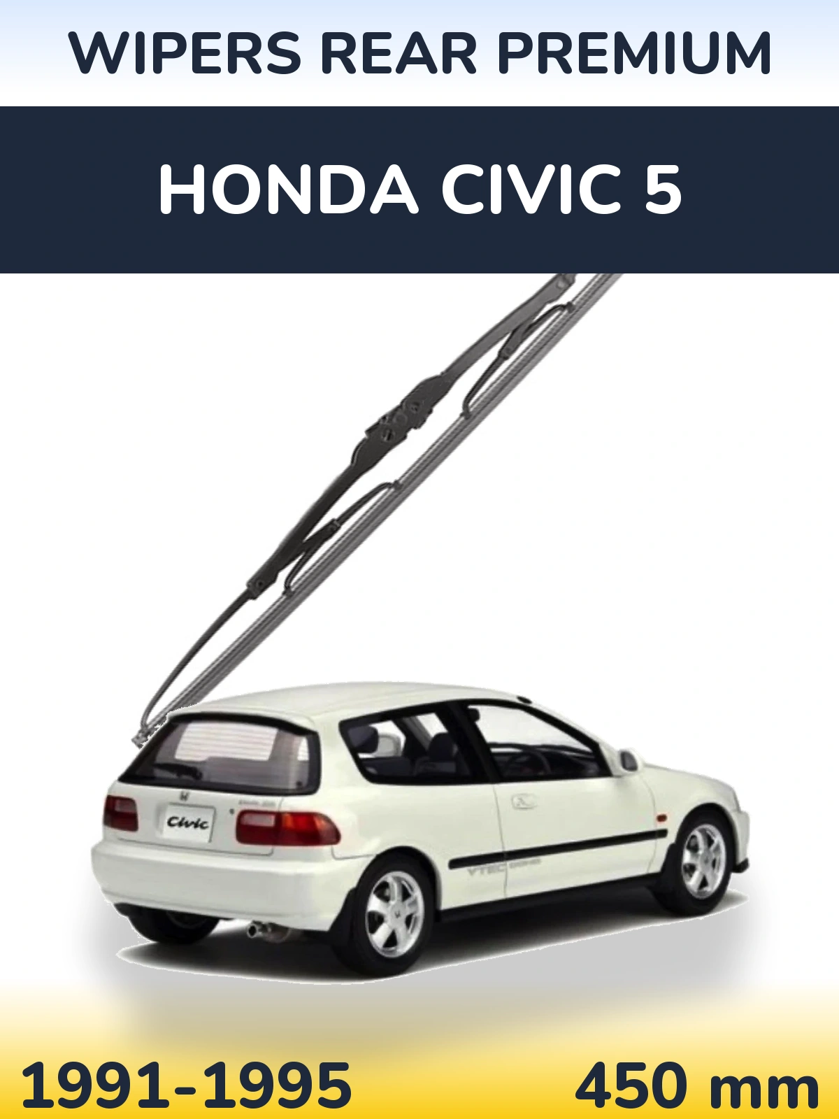 Rear wiper blade WIPERS REAR PREMIUM 450 мм for Honda Civic 5 1991-1995