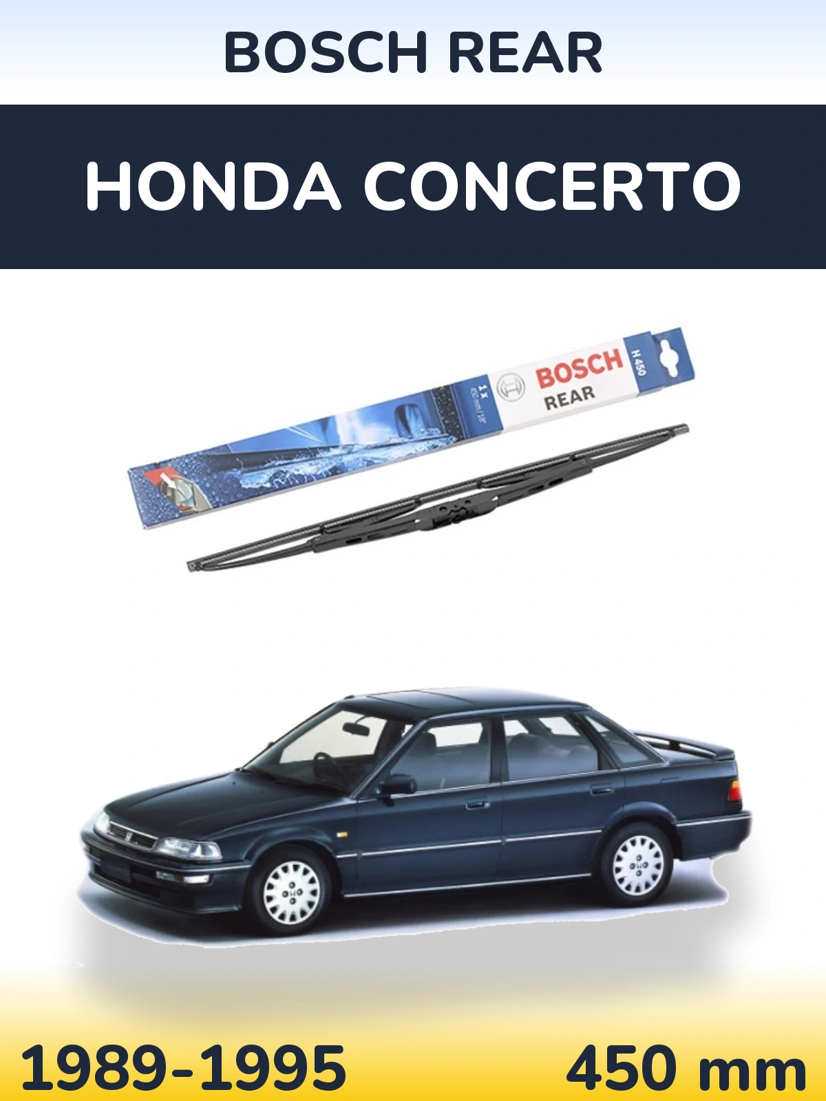 Задний дворник BOSCH Rear 450 мм для Honda Concerto 1989-1995