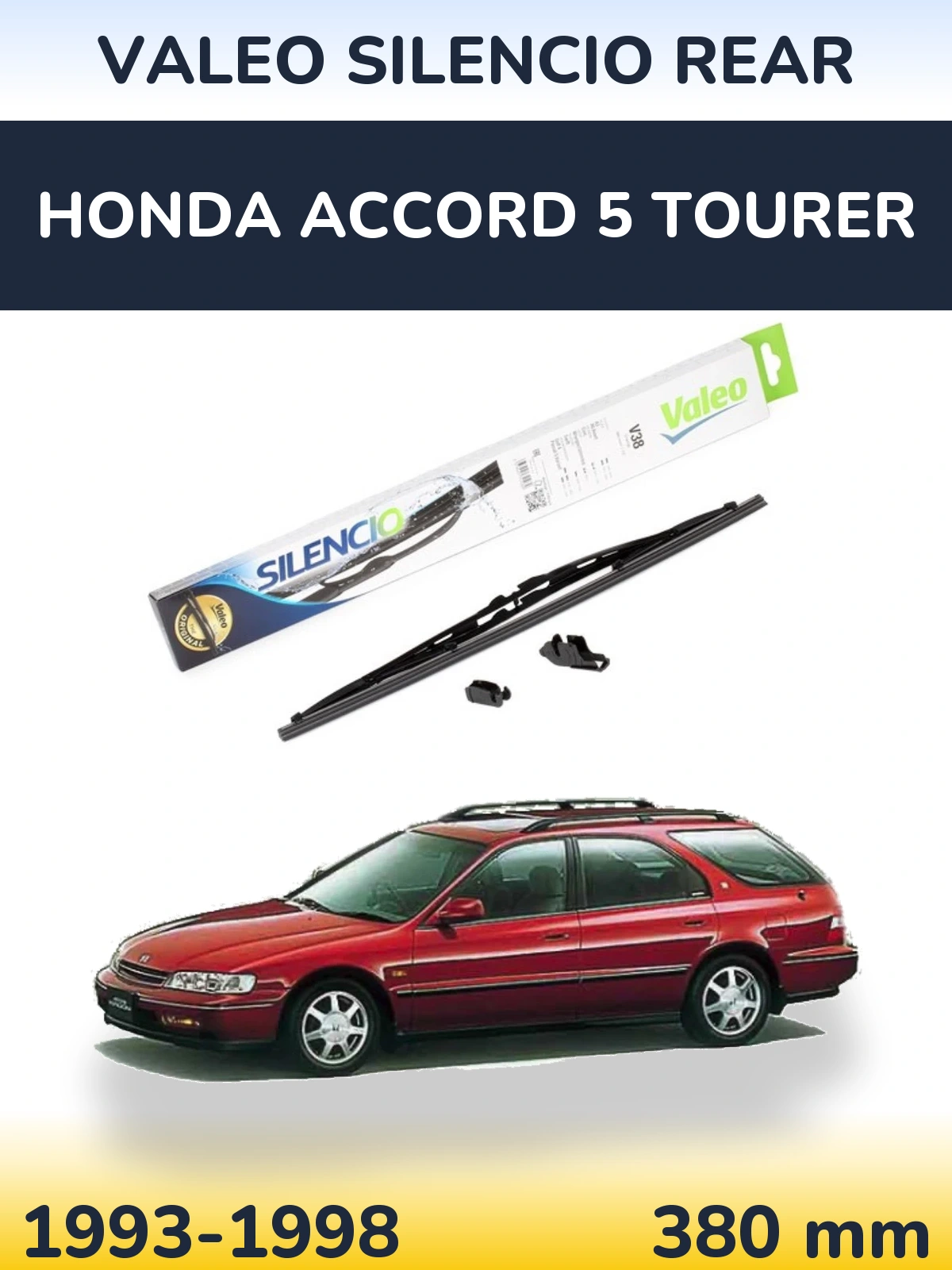 Tylna wycieraczka Valeo Silencio Rear 380 mm do Honda Accord 5 Tourer 1993-1998