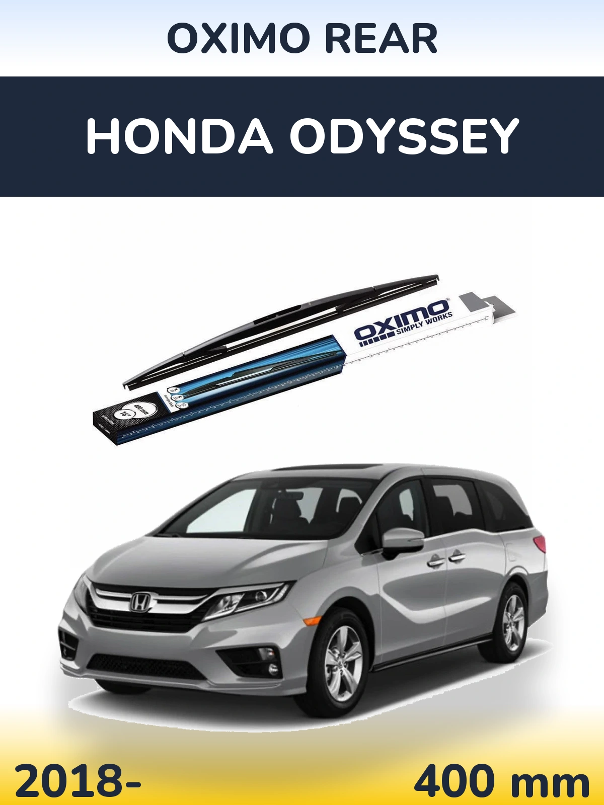 Rear wiper blade Oximo Rear 400 мм for Honda Odyssey 2018-2026