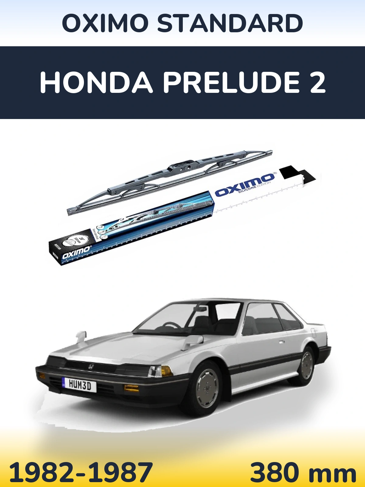 Задня щітка Oximo Standard 375 мм для Honda Prelude 2 1982-1987