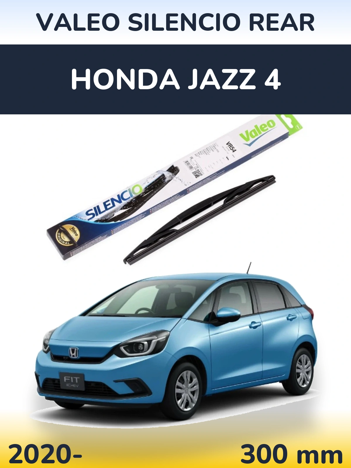 Задний дворник Valeo Silencio Rear 300 мм для Honda Jazz 4 2020-2026