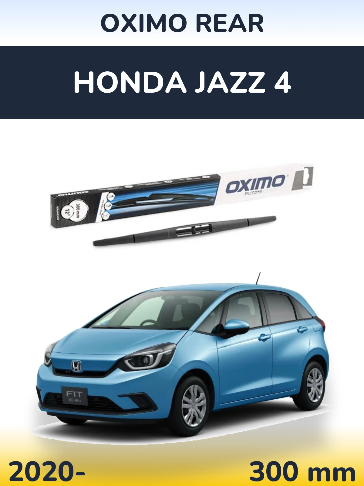 Rear wiper blade Oximo Rear 300 мм for Honda Jazz 4 2020-2026