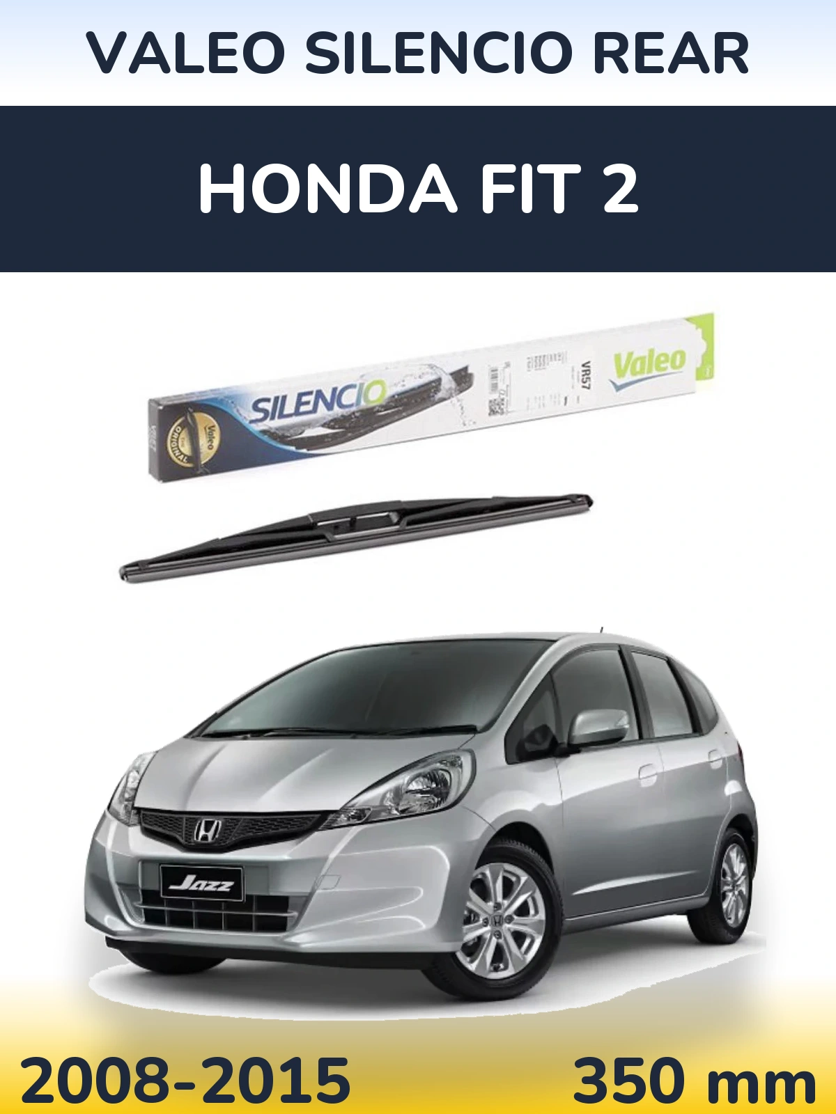 Rear wiper blade Valeo Silencio Rear 345 mm for Honda Fit 2 2008-2015