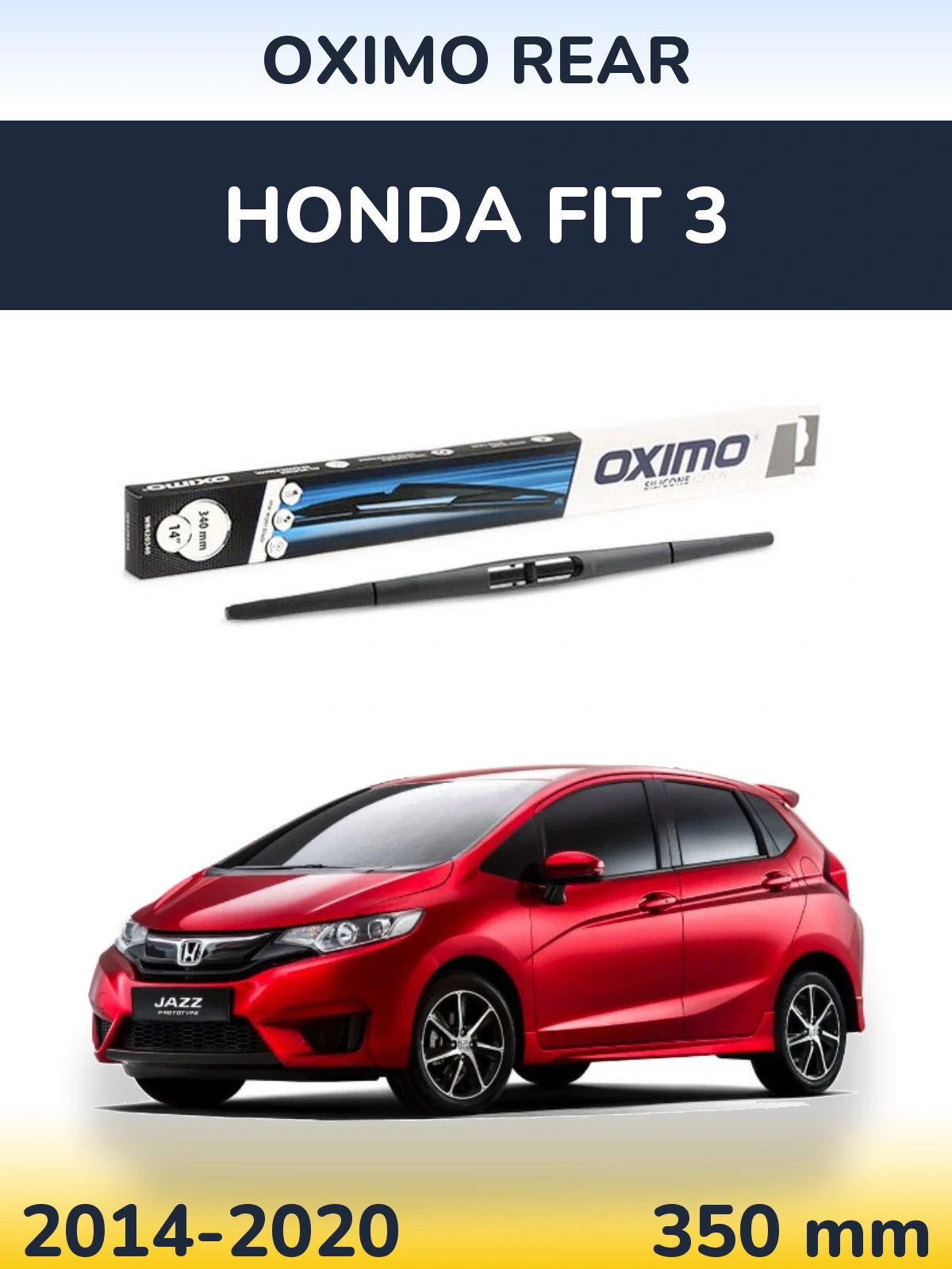 Rear wiper blade Oximo Rear 350 mm for Honda Fit 3 2014-2020