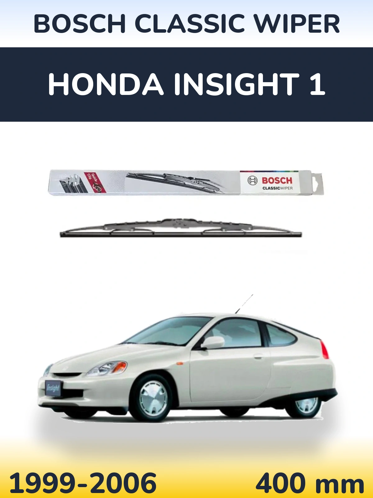 Задня щітка BOSCH Classic Wiper 400 мм для Honda Insight 1 1999-2006