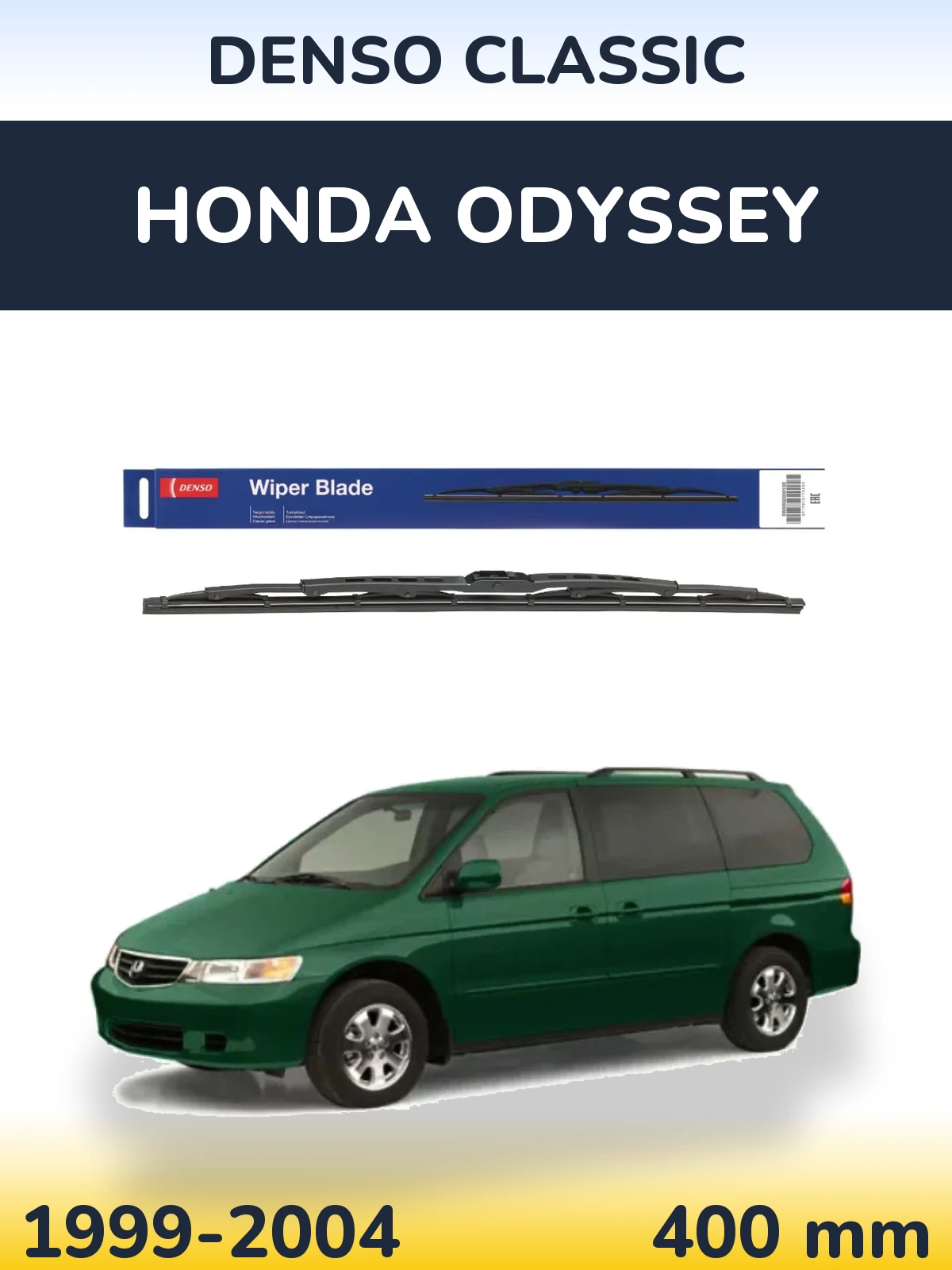 Rear wiper blade Denso Classic 400 mm for Honda Odyssey 1999-2004