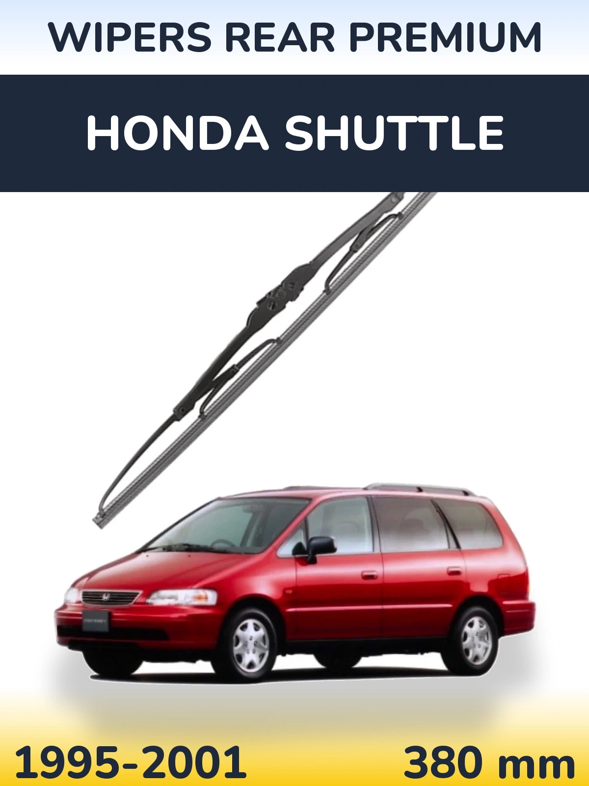 Rear wiper blade WIPERS REAR PREMIUM 380 mm for Honda Shuttle 1995-2001