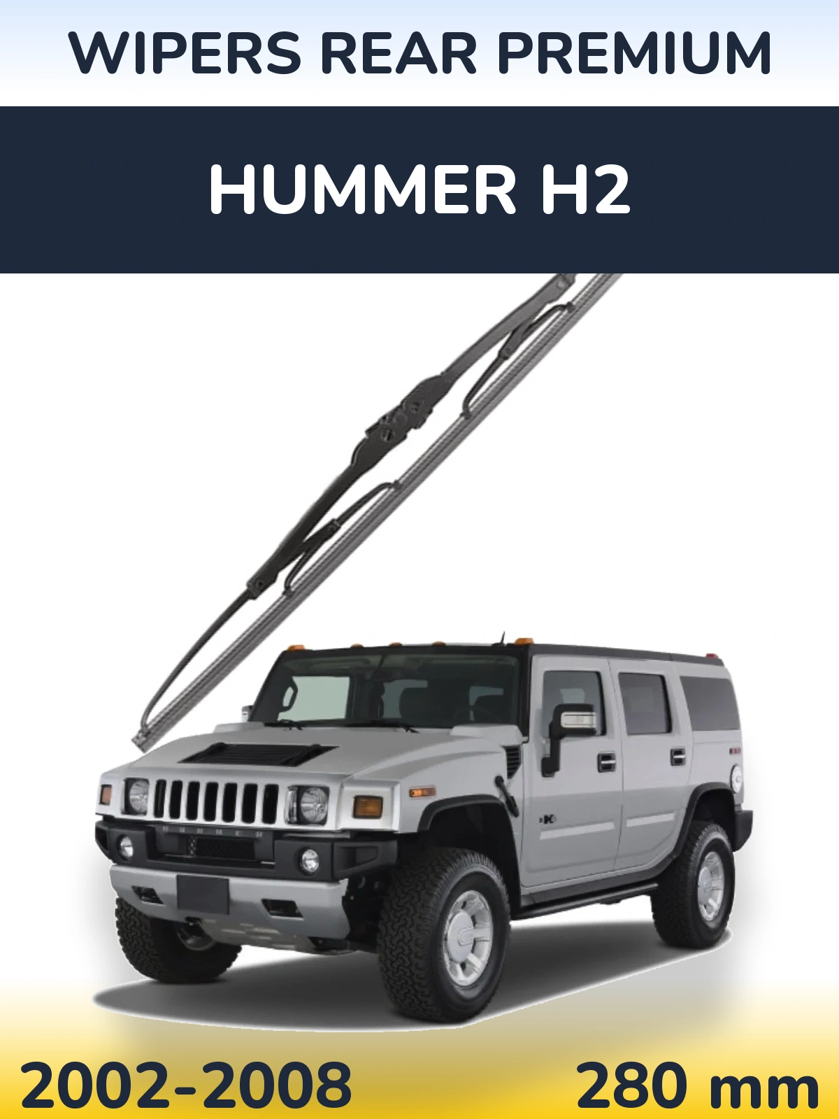 Rear wiper blade WIPERS REAR PREMIUM 280 mm for Hummer H2 2002-2008