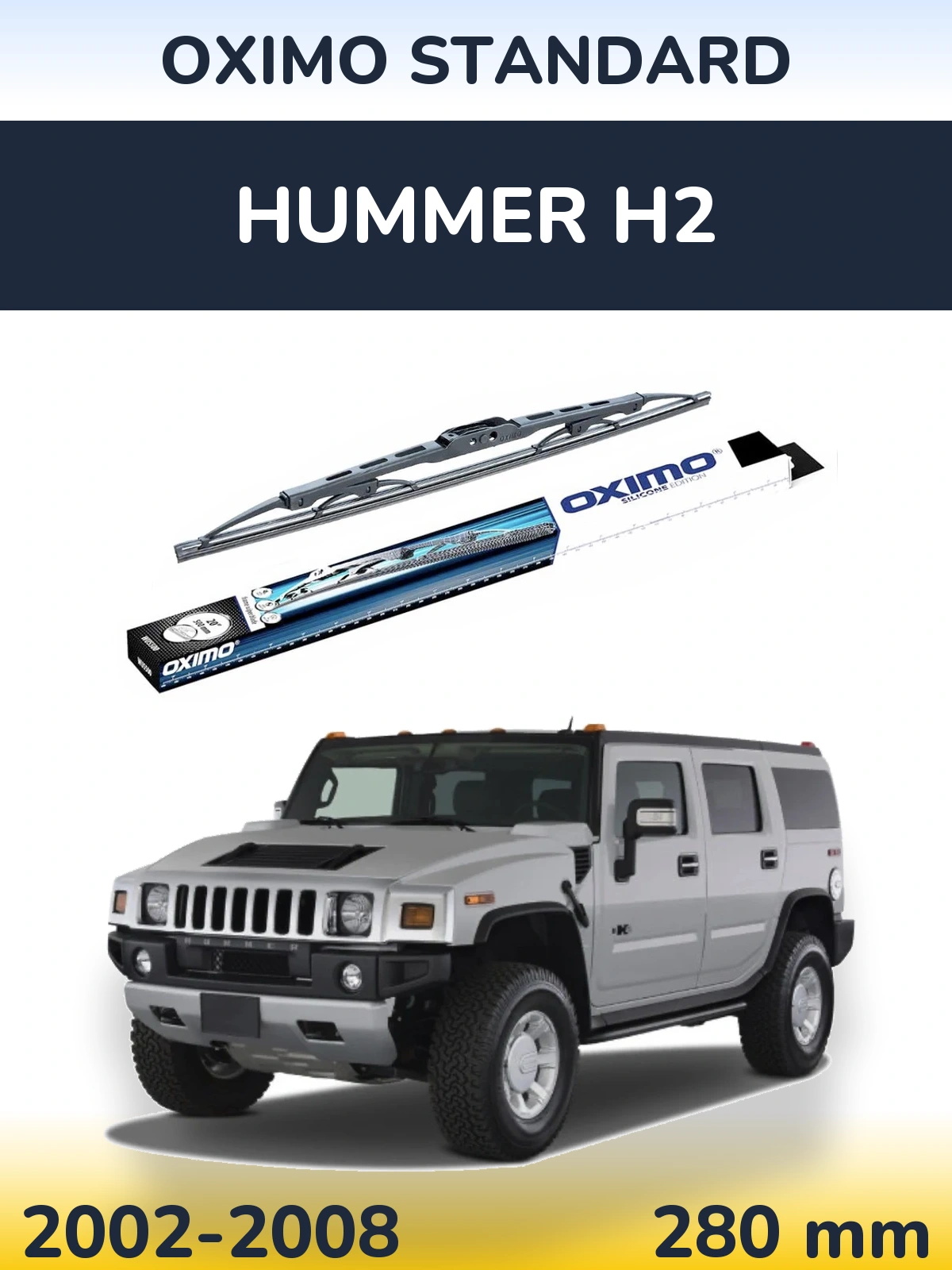 Rear wiper blade Oximo Standard 275 mm for Hummer H2 2002-2008